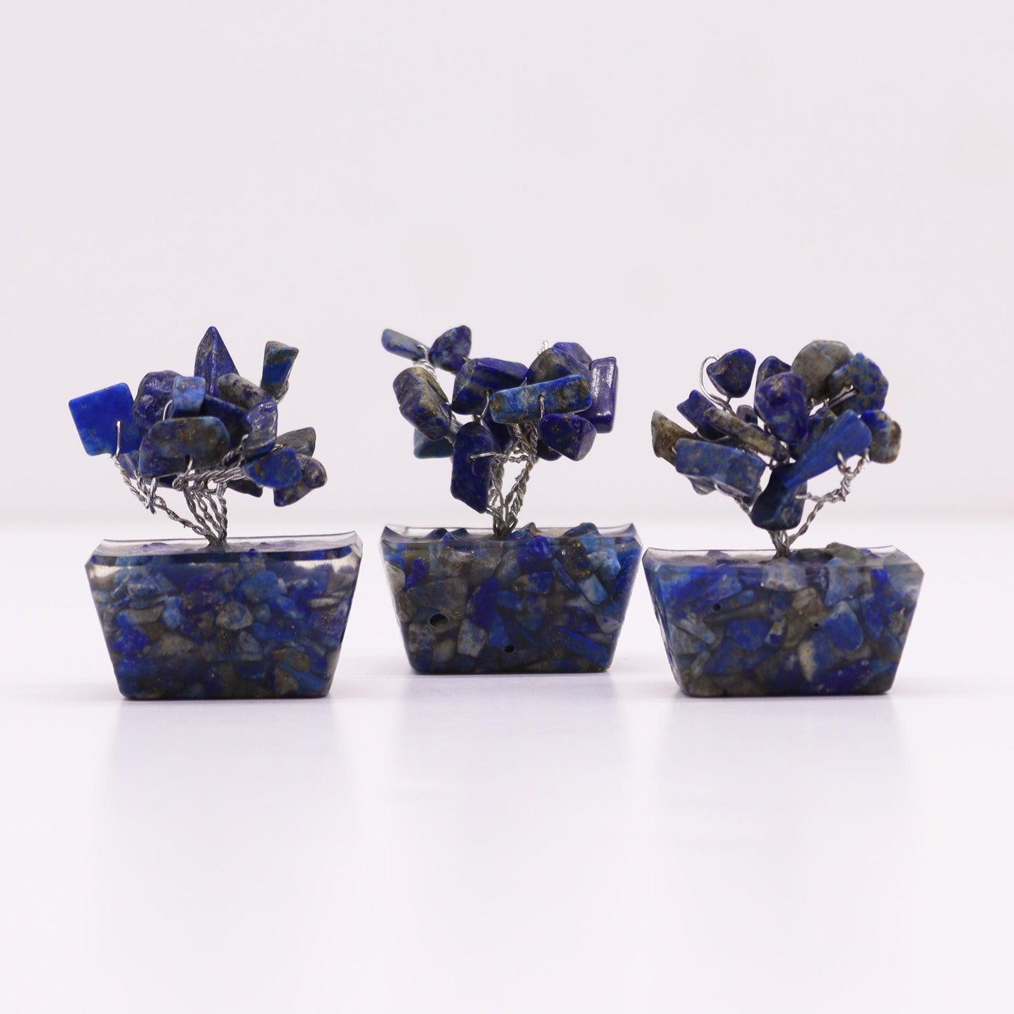Mini arbre sur socle d’orgonite — Sodalite
