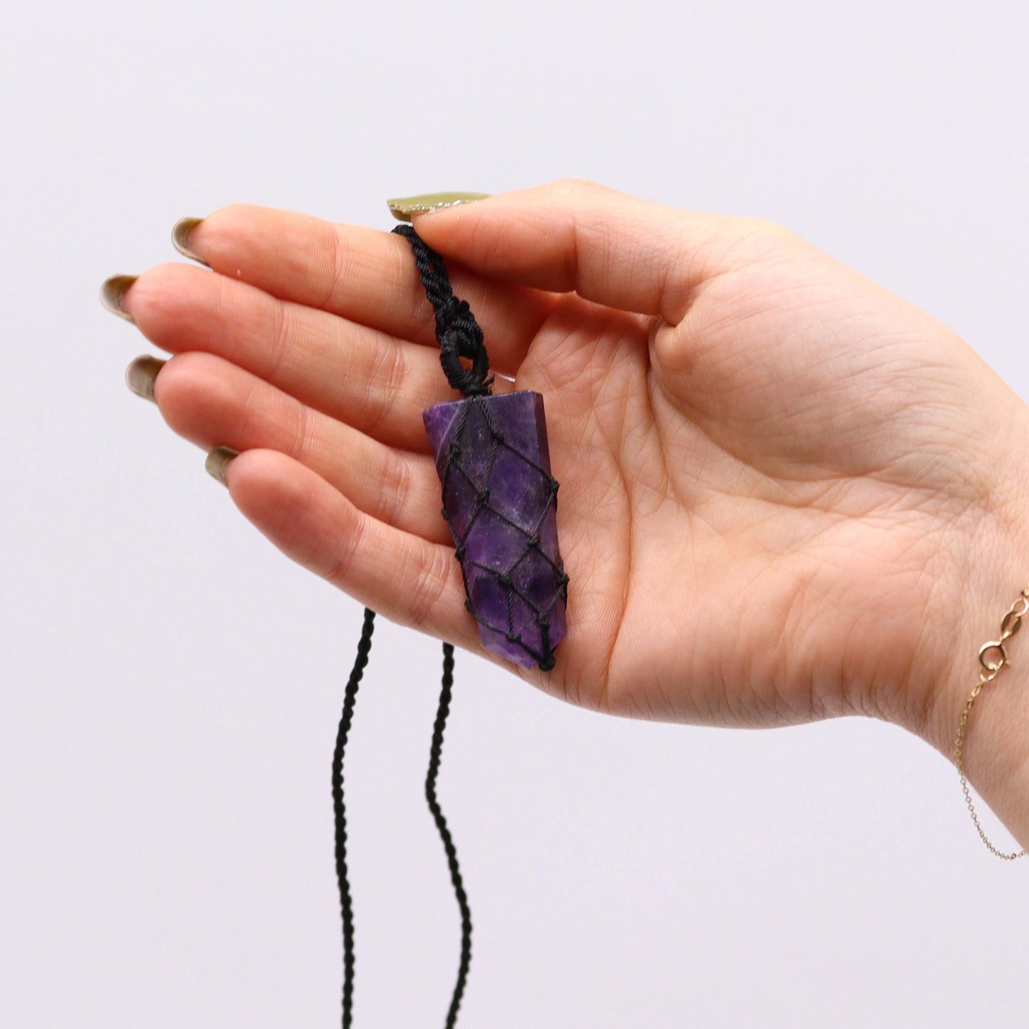 Pendentif pointe plate — Améthyste