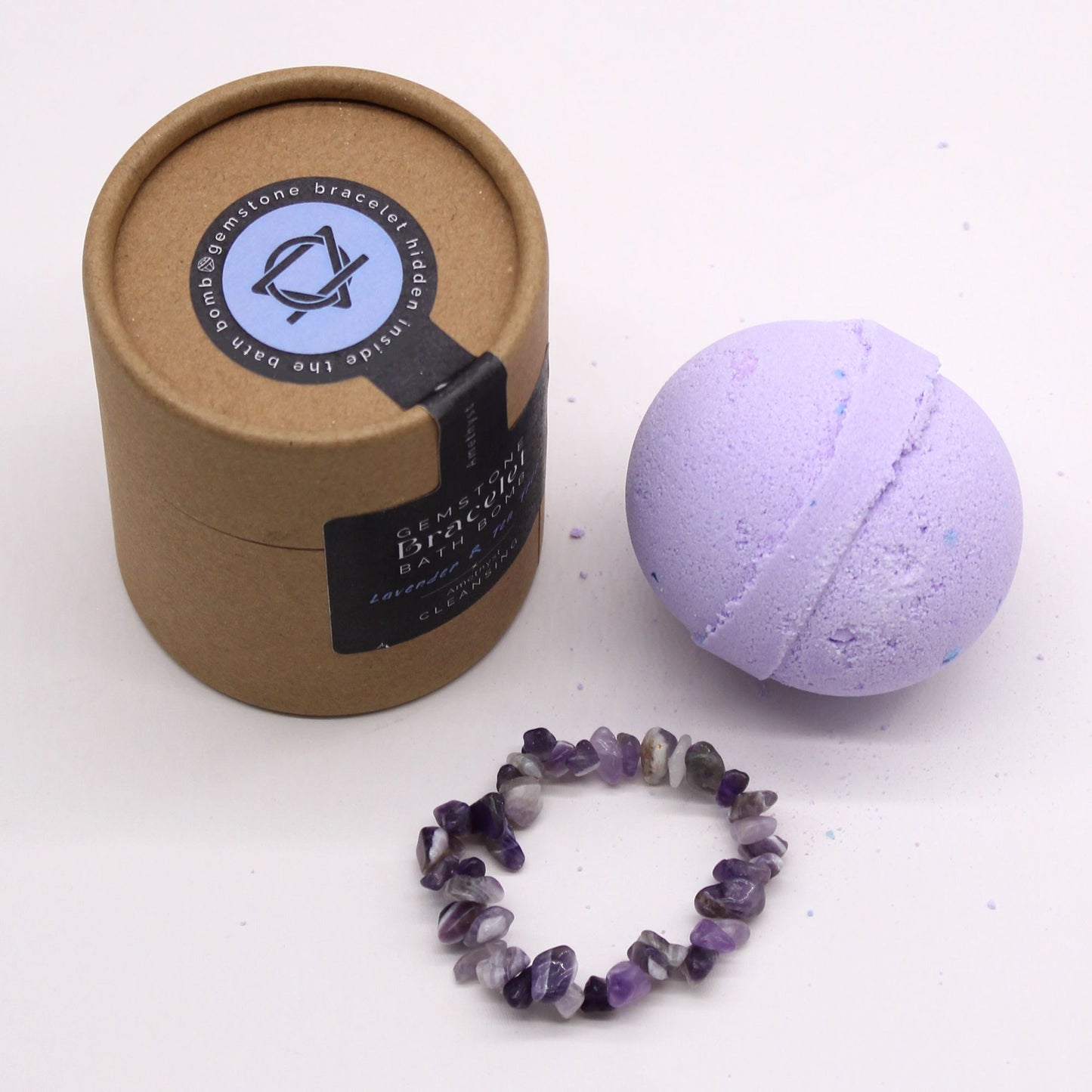 Bombe de bain à bracelet d’améthyste