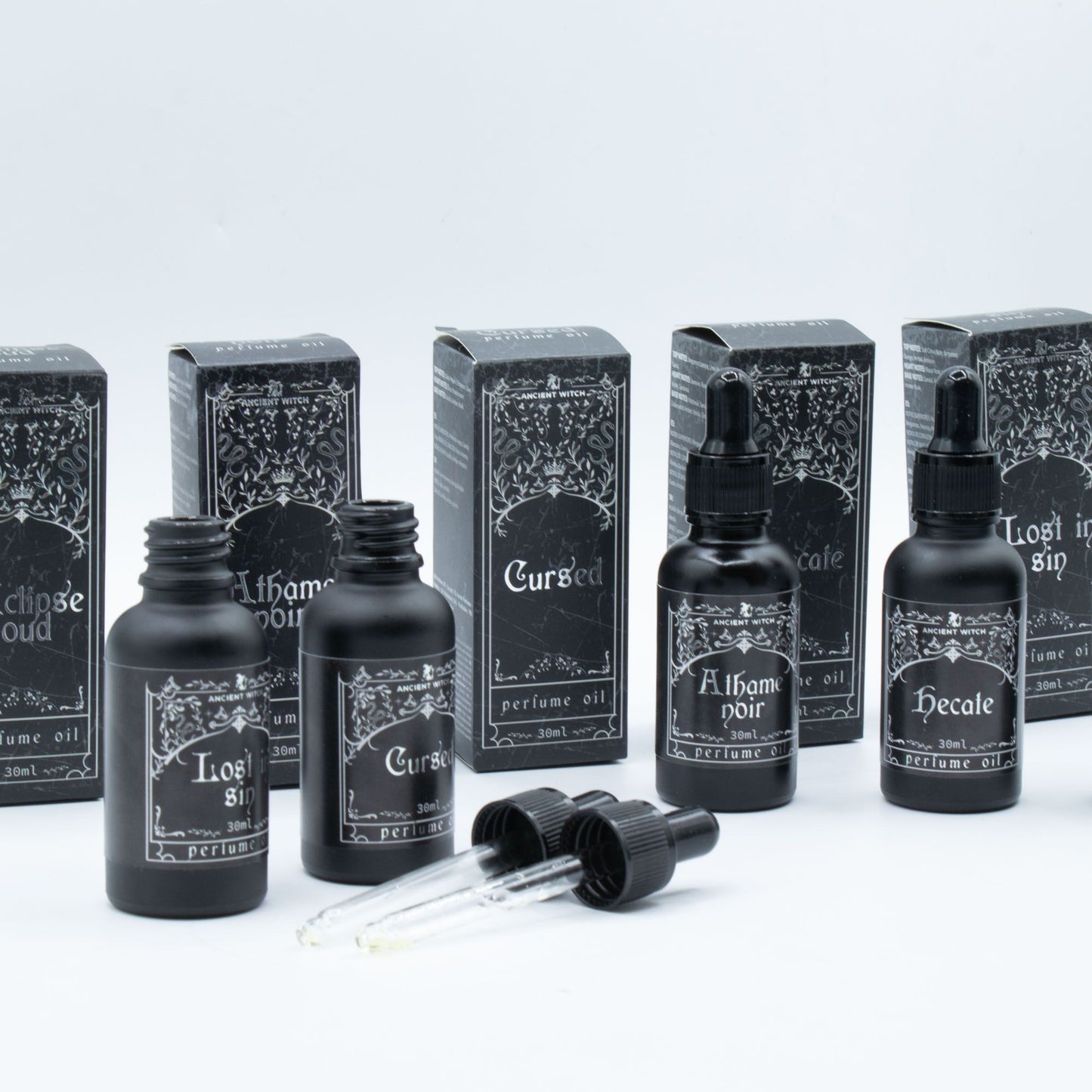 Huile parfumée de sorcière ancienne — Athamé noir
