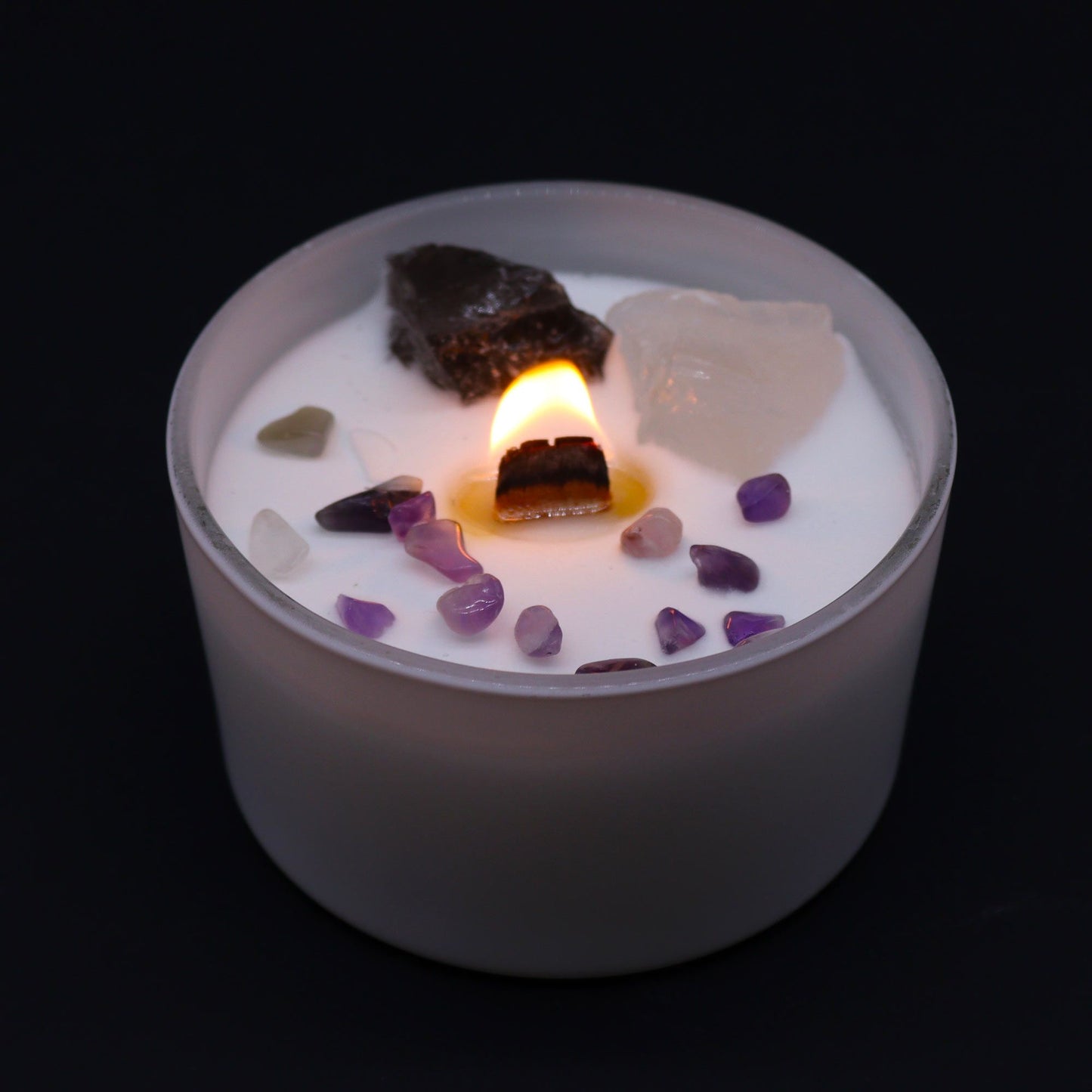 Bougies de cristal de chakra — Chakra de la couronne
