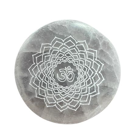 Jeu de 7 plaques de charge en sélénite — Chakras