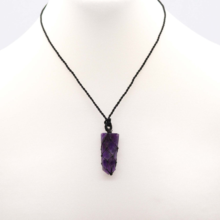 Pendentif pointe plate — Améthyste