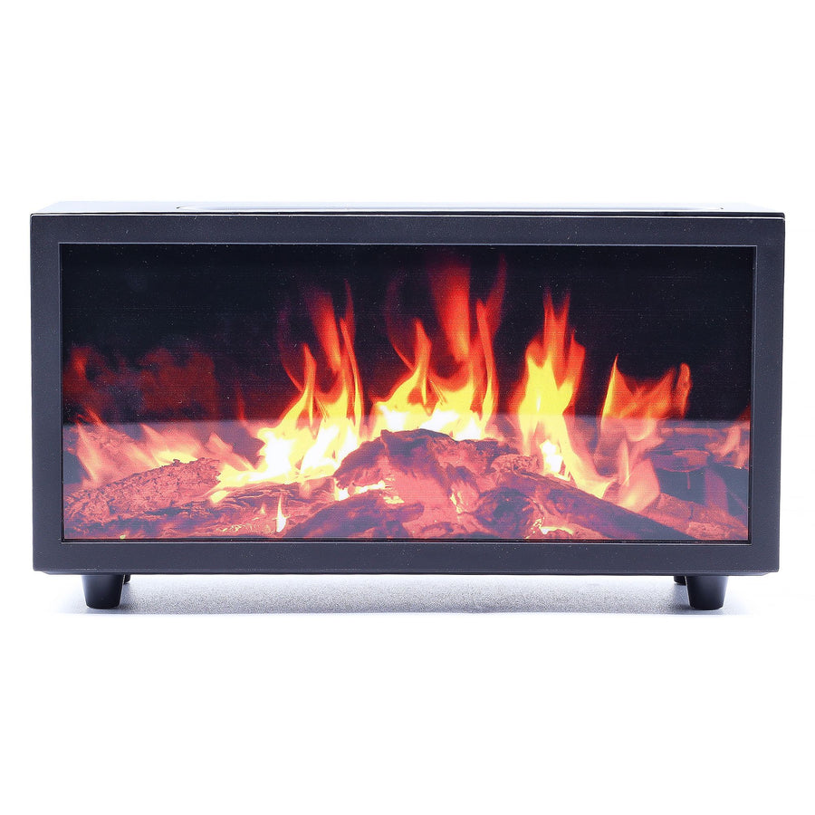 Diffuseur d’arôme à effet flamme & chant d’oiseaux — USB noir · Couleur changeante