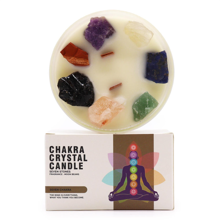 Bougies de cristal de chakra — Sept chakras