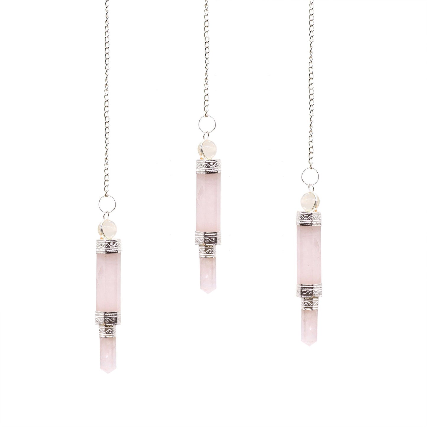 Pendule d’exception — Quartz rose trois parties