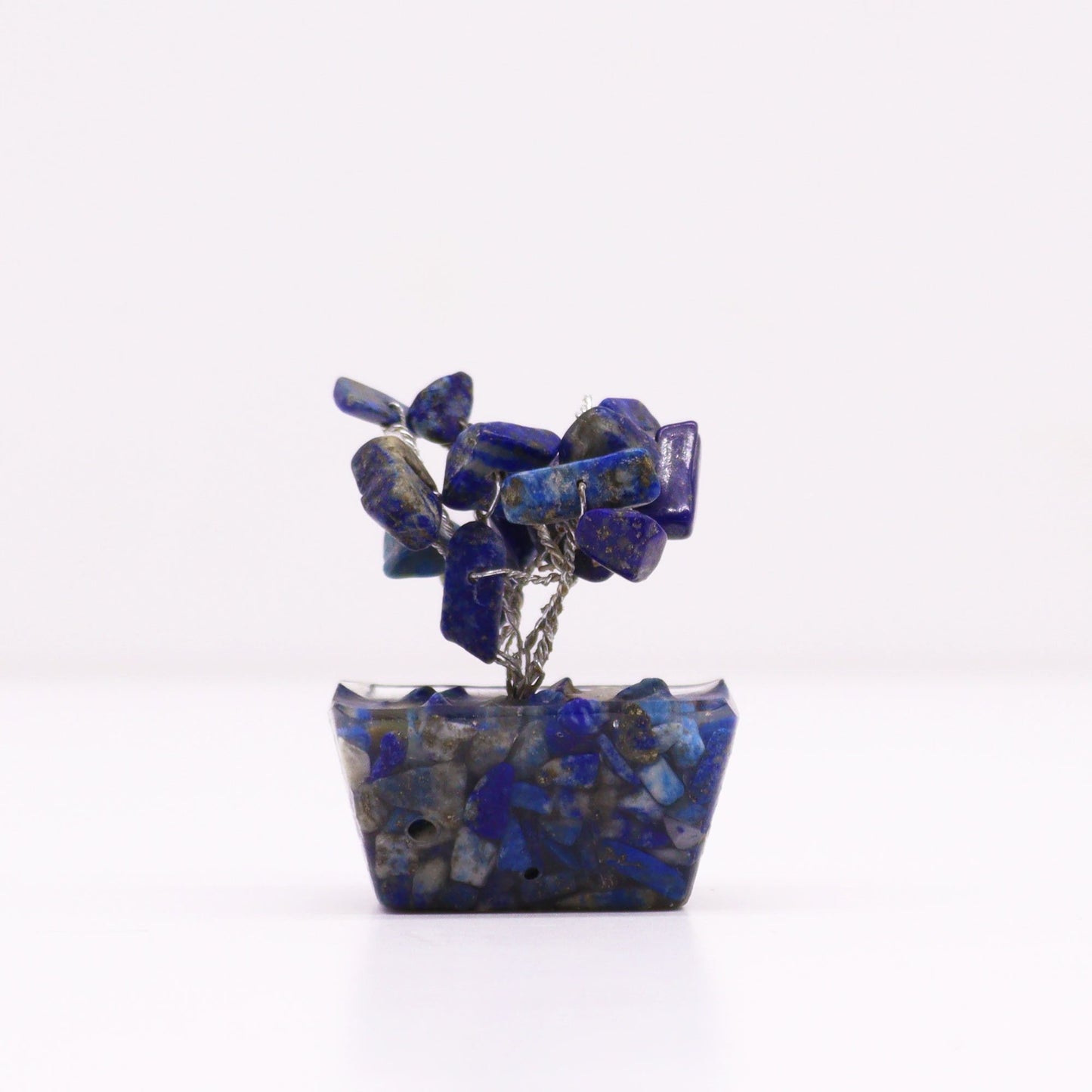 Mini arbre sur socle d’orgonite — Sodalite