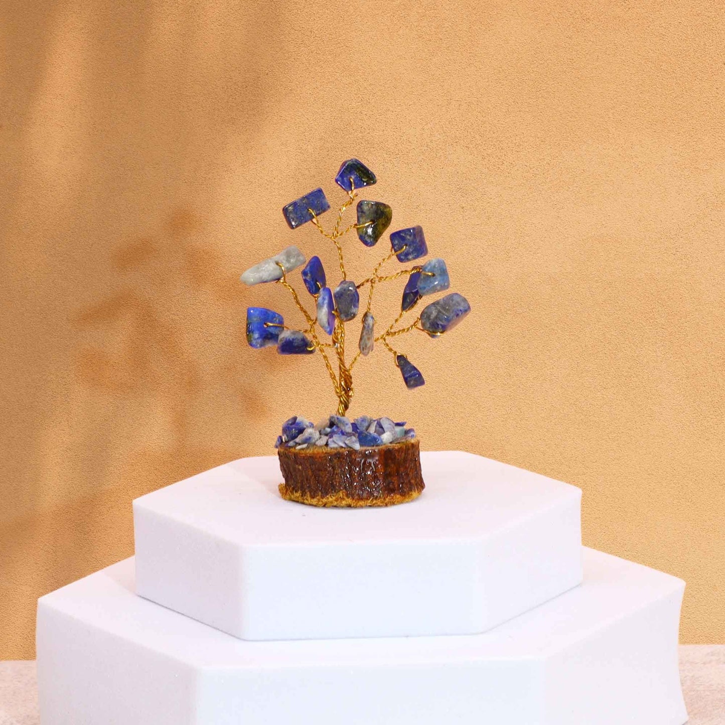 Mini arbre sur socle bois — Sodalite