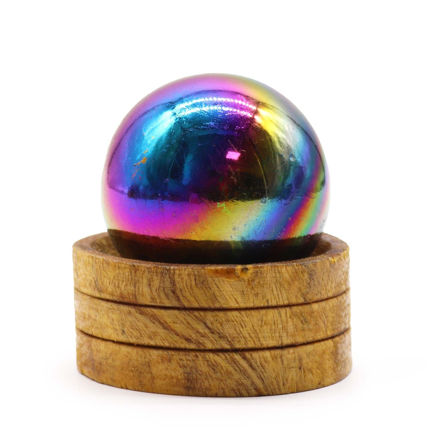 Sphère sur socle — Améthyste · 50 mm