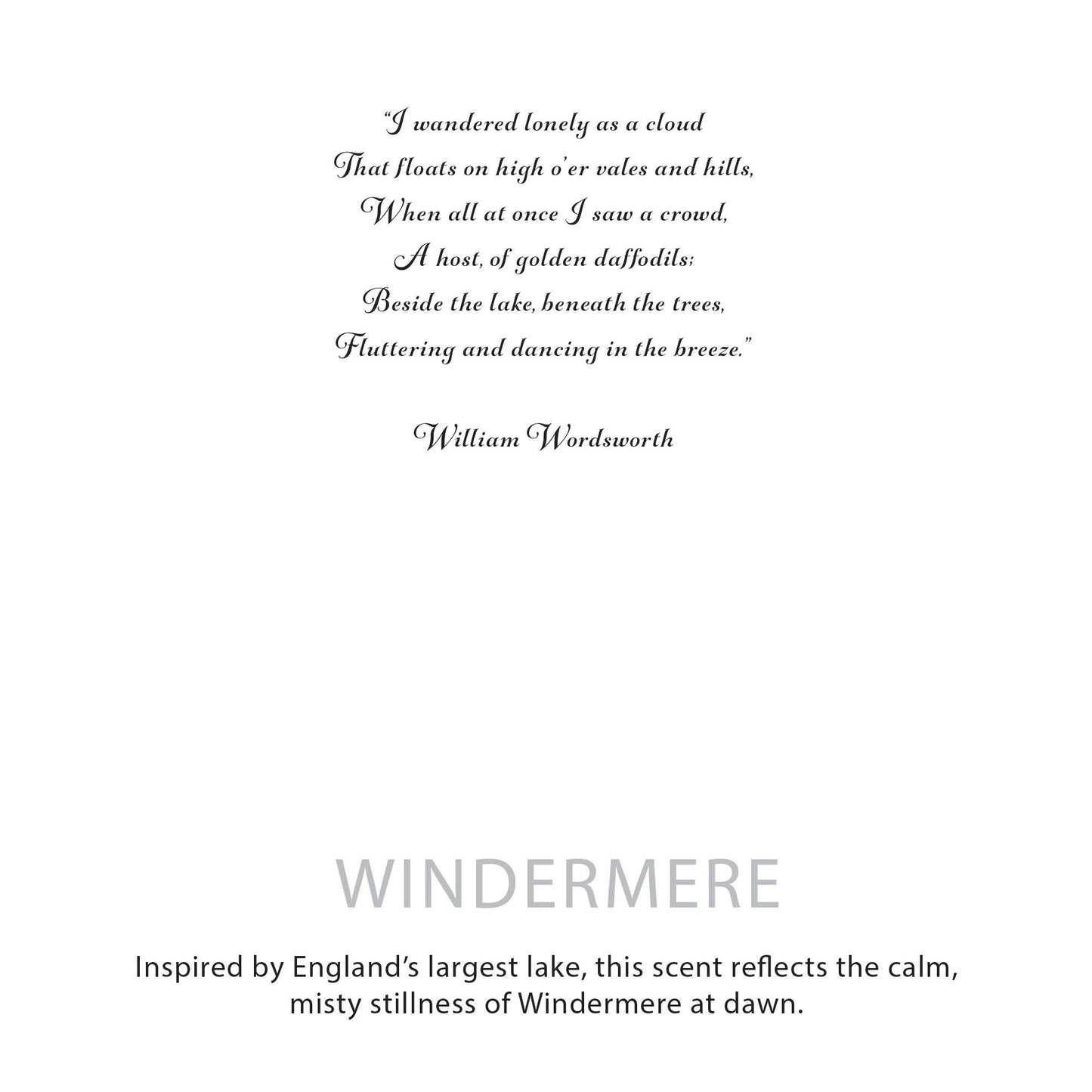 Bougie de cire de soja botanique — Windermere