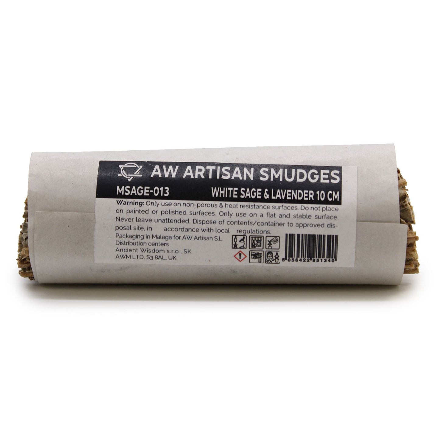 Fagot d’herbes — Sauge blanche & lavande · 10 cm