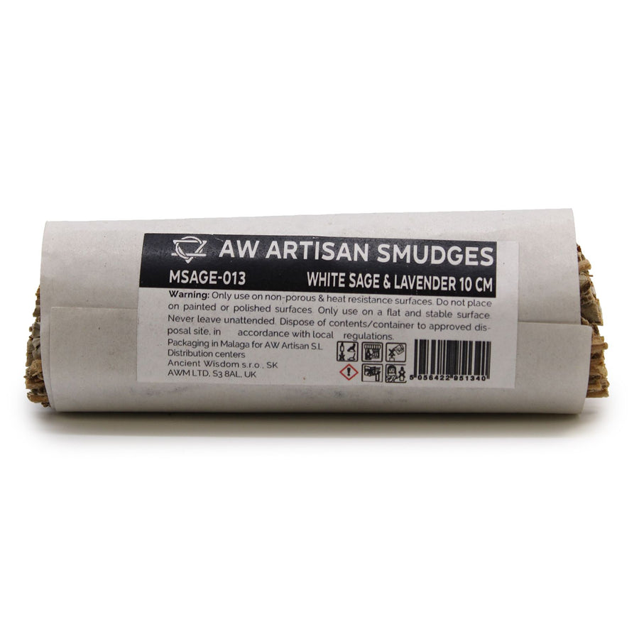 Fagot d’herbes — Sauge blanche & lavande · 10 cm
