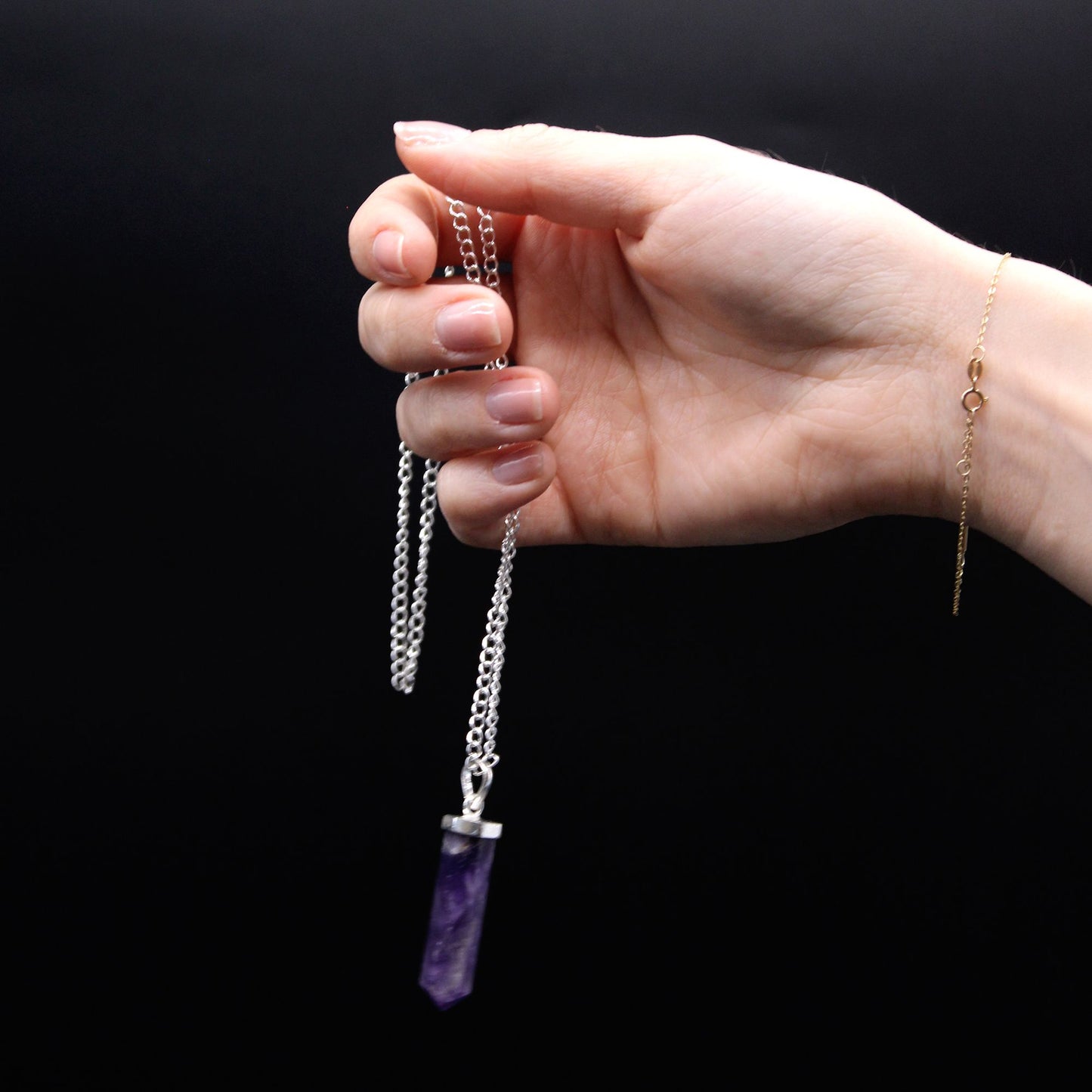 Pendentif pointe classique — Améthyste