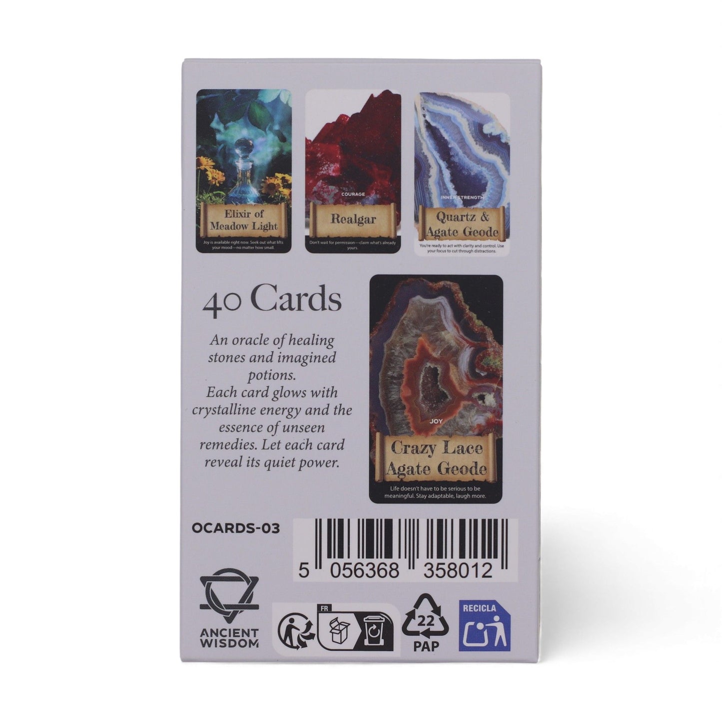 Cartes oracle des Cristaux & Élixirs — Jeu d’énergie