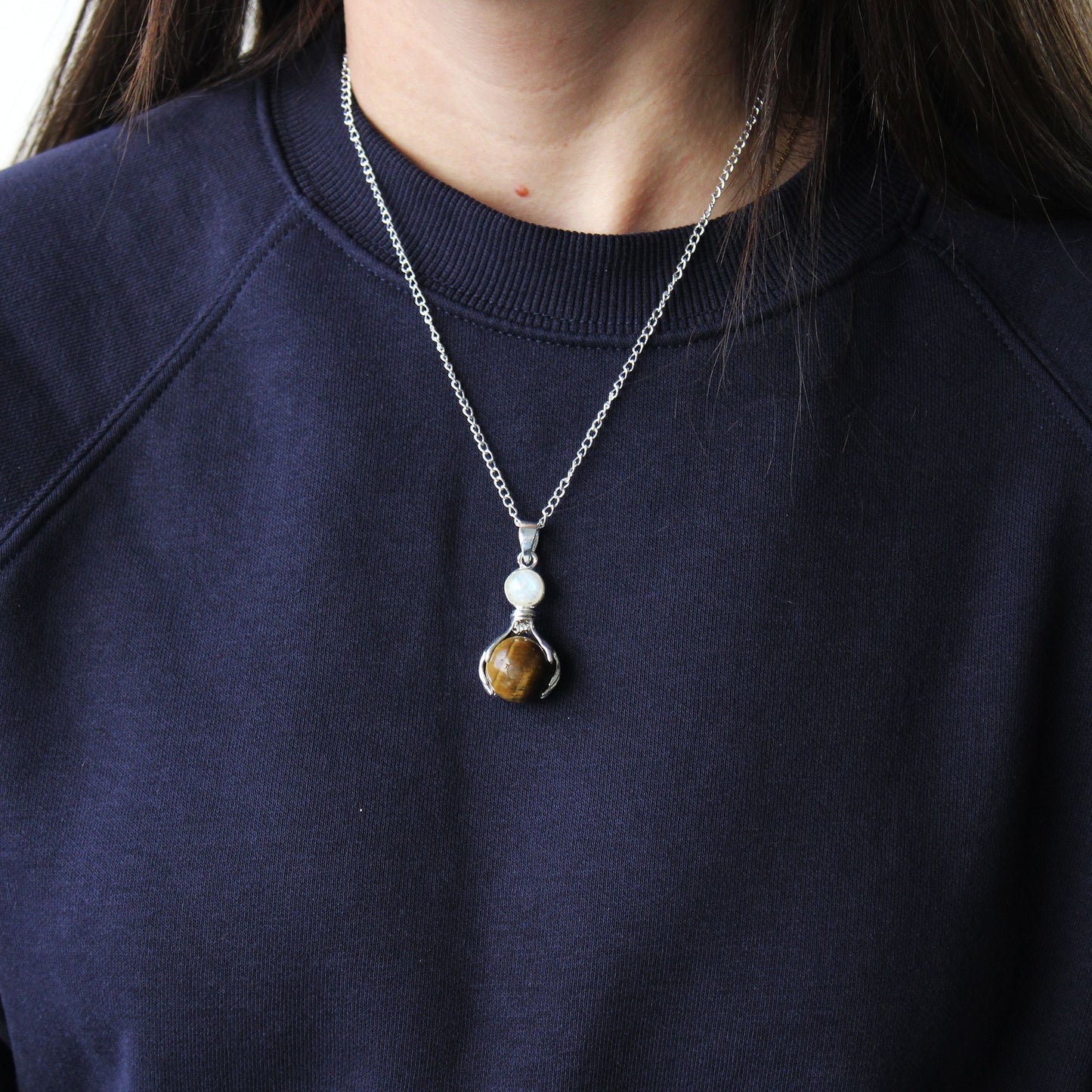 Pendentif mains de soin — Améthyste