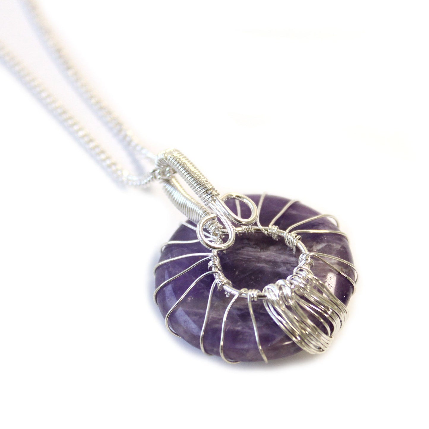 Collier arbre de vie — Améthyste