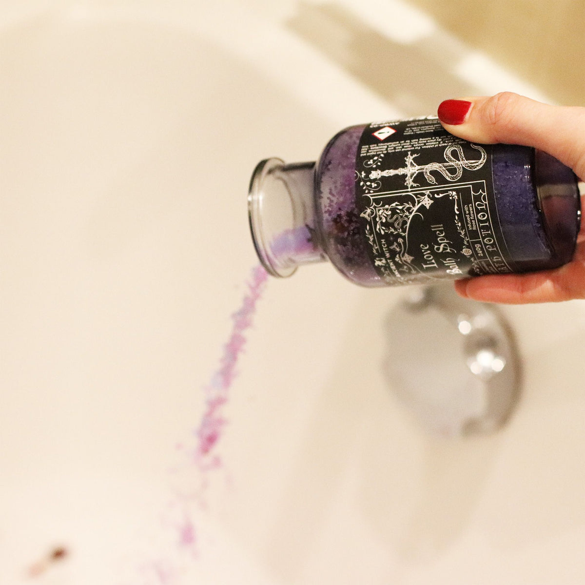 Potion de bain de sorcière, amulette de quartz rose — vue 4