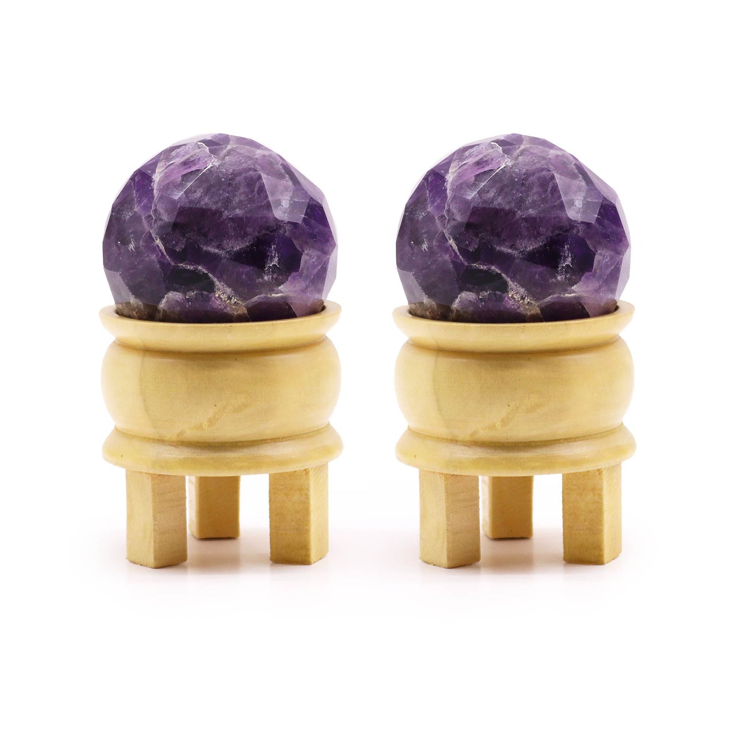 Sphère de soin sur socle — Quartz rose