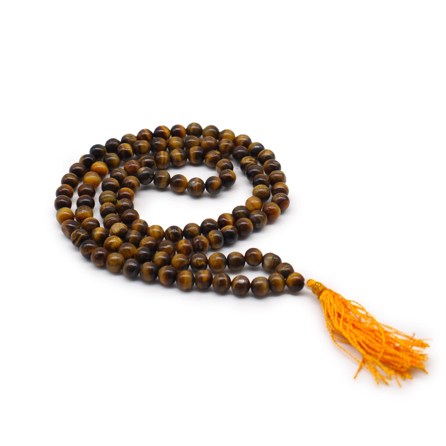 Mala 108 perles — Œil de tigre