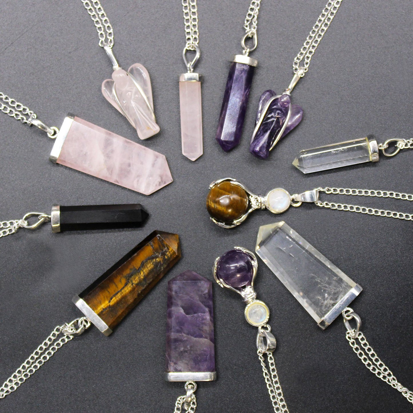 Pendentif ange gardien — Améthyste