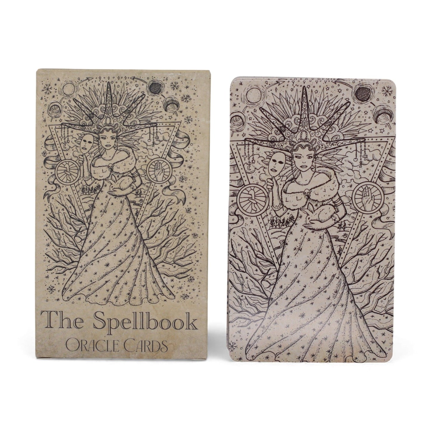 Cartes oracle du grimoire — Jeu de sorcellerie