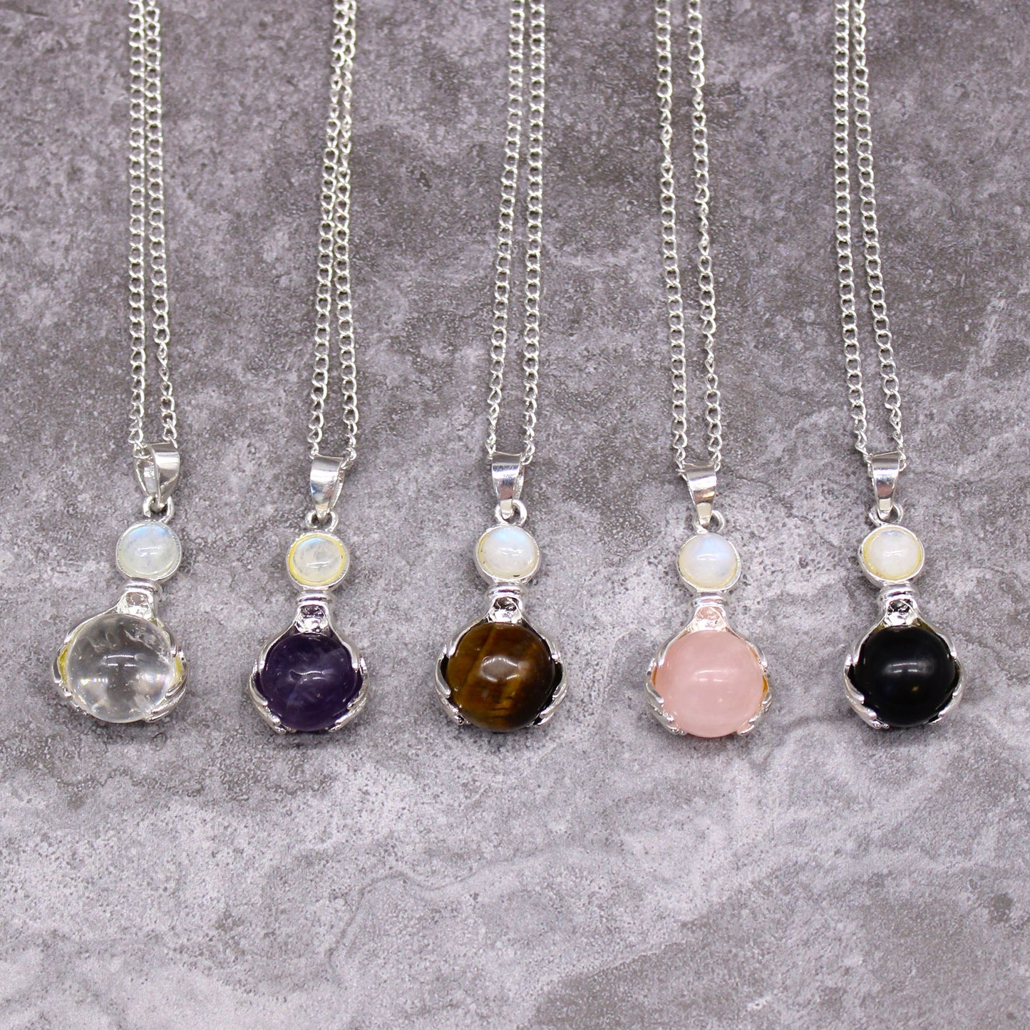 Pendentif mains de soin — Améthyste