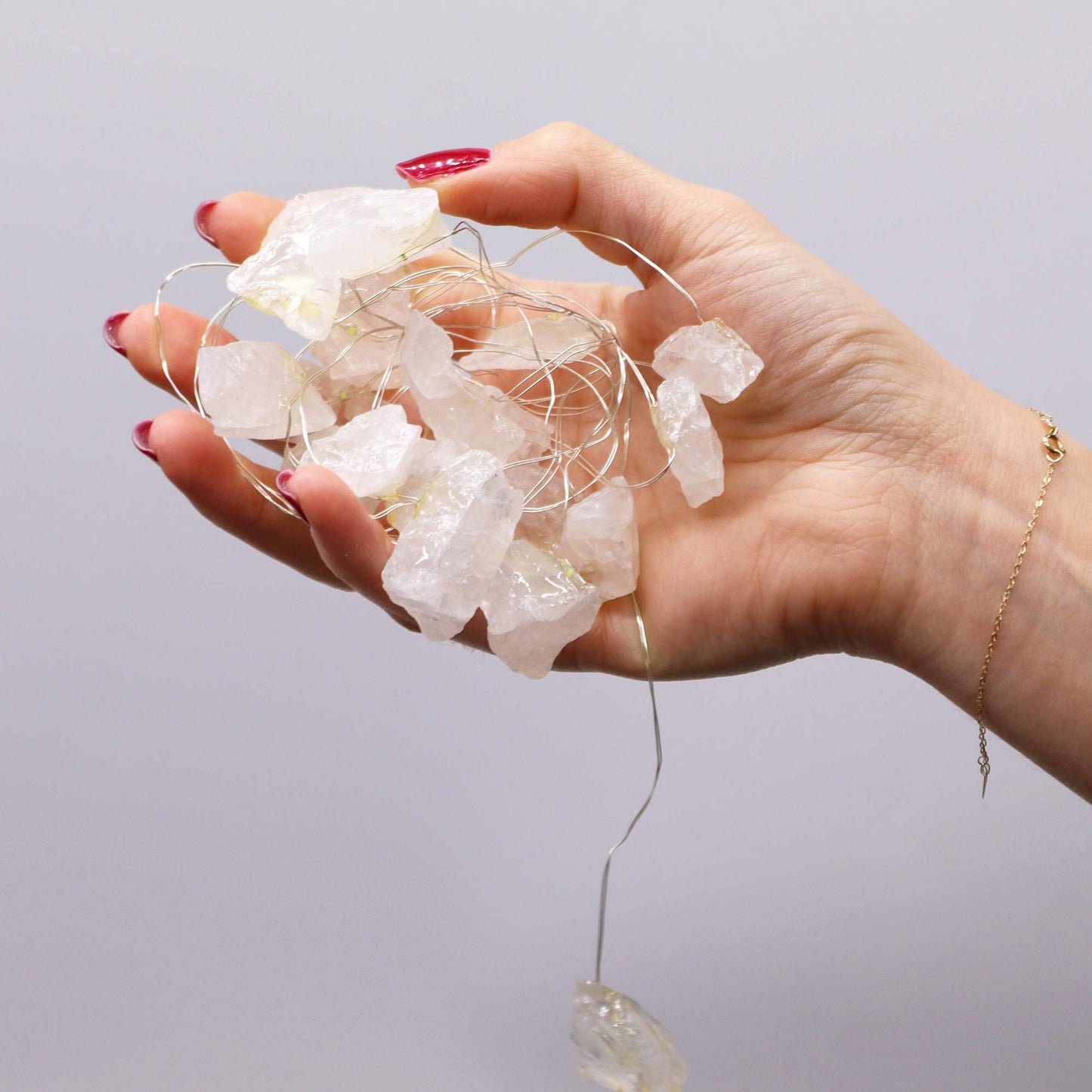 Guirlande lumineuse de gemmes — Cristal de roche
