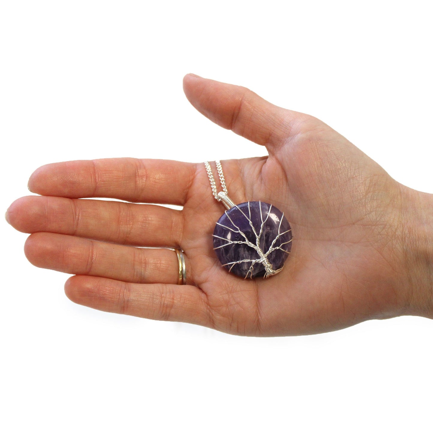 Collier arbre de vie — Améthyste
