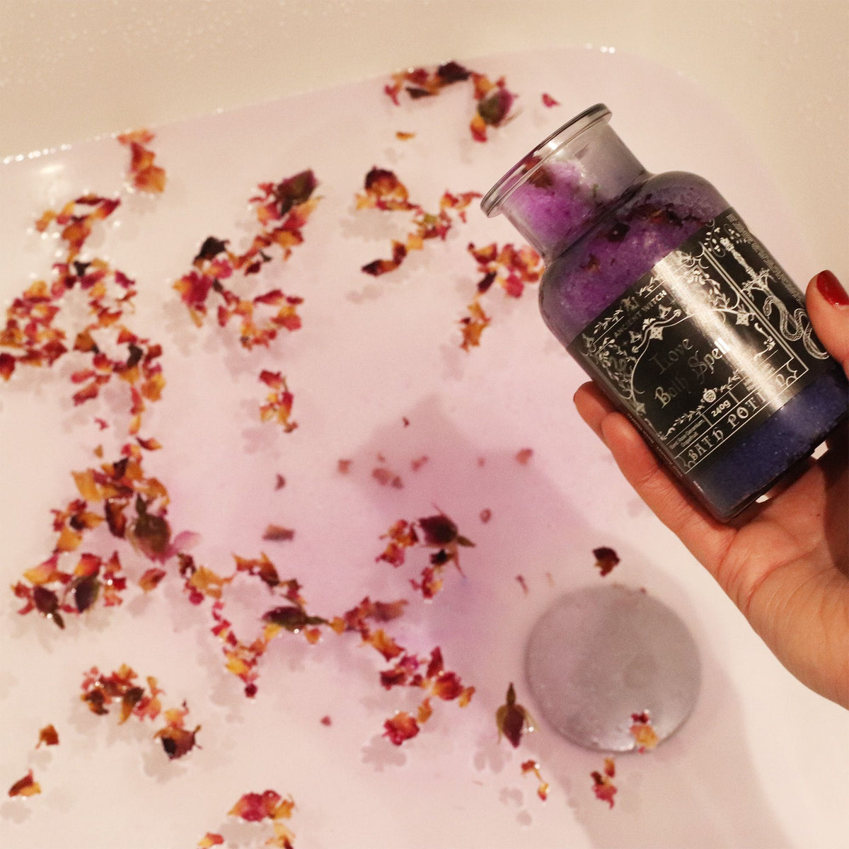 Potion de bain de sorcière, amulette de quartz rose — vue 5