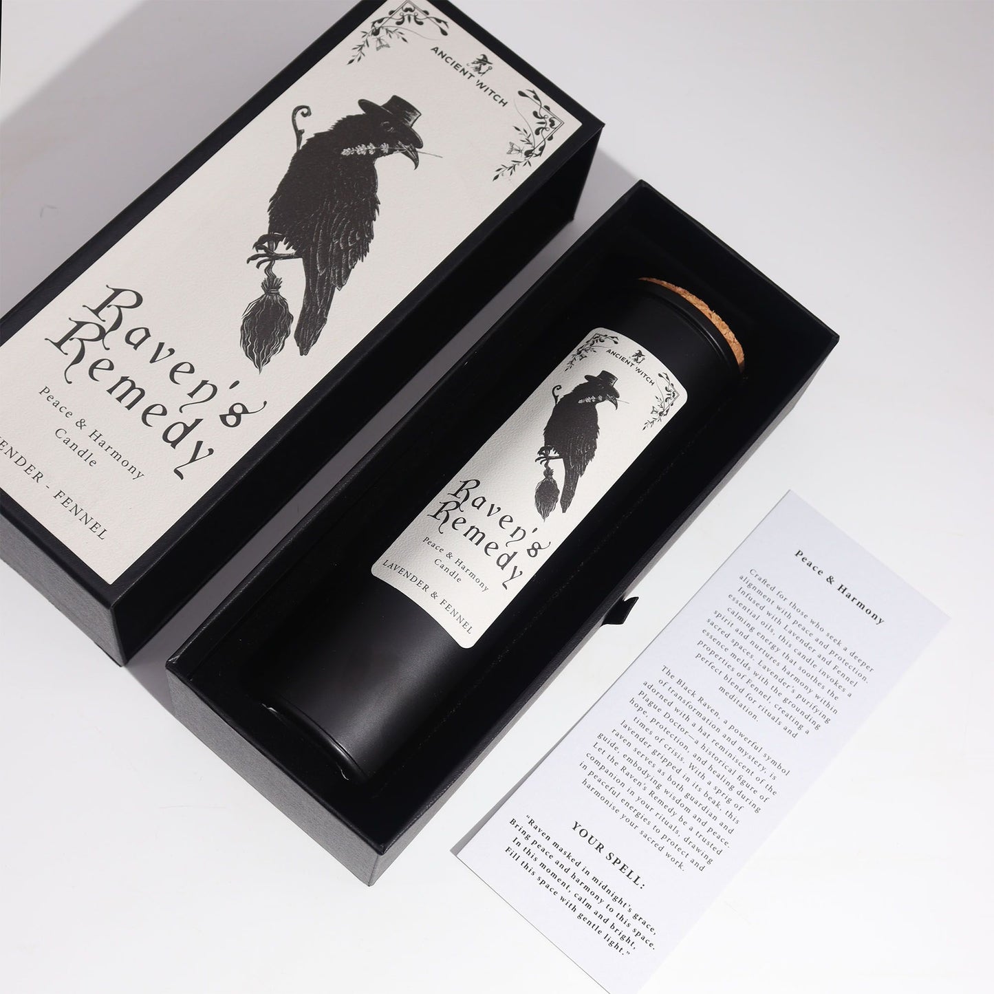 Bougies purificatrices de sorcières anciennes — Remède des corbeaux