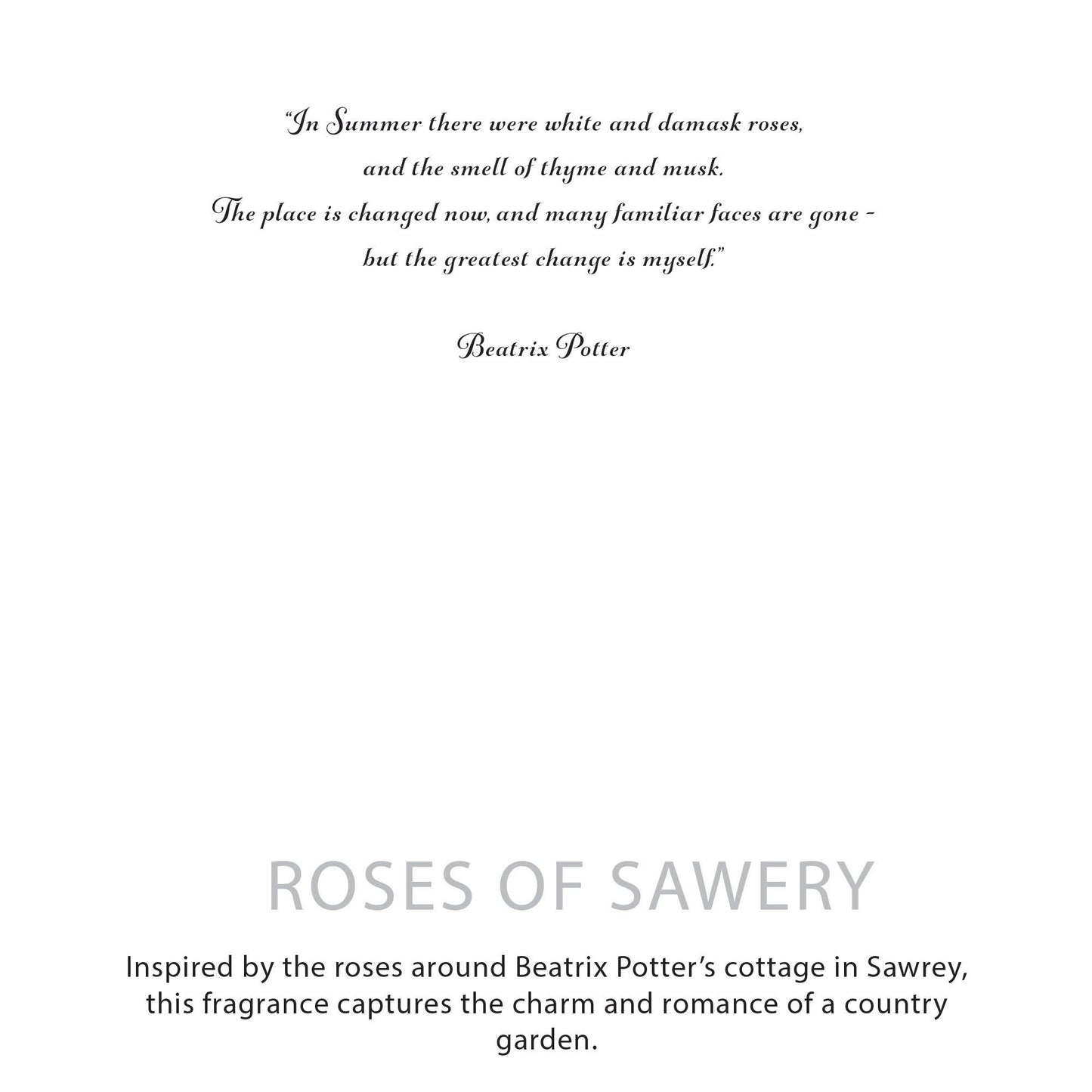 Bougie de cire de soja botanique — Roses of Sawrey