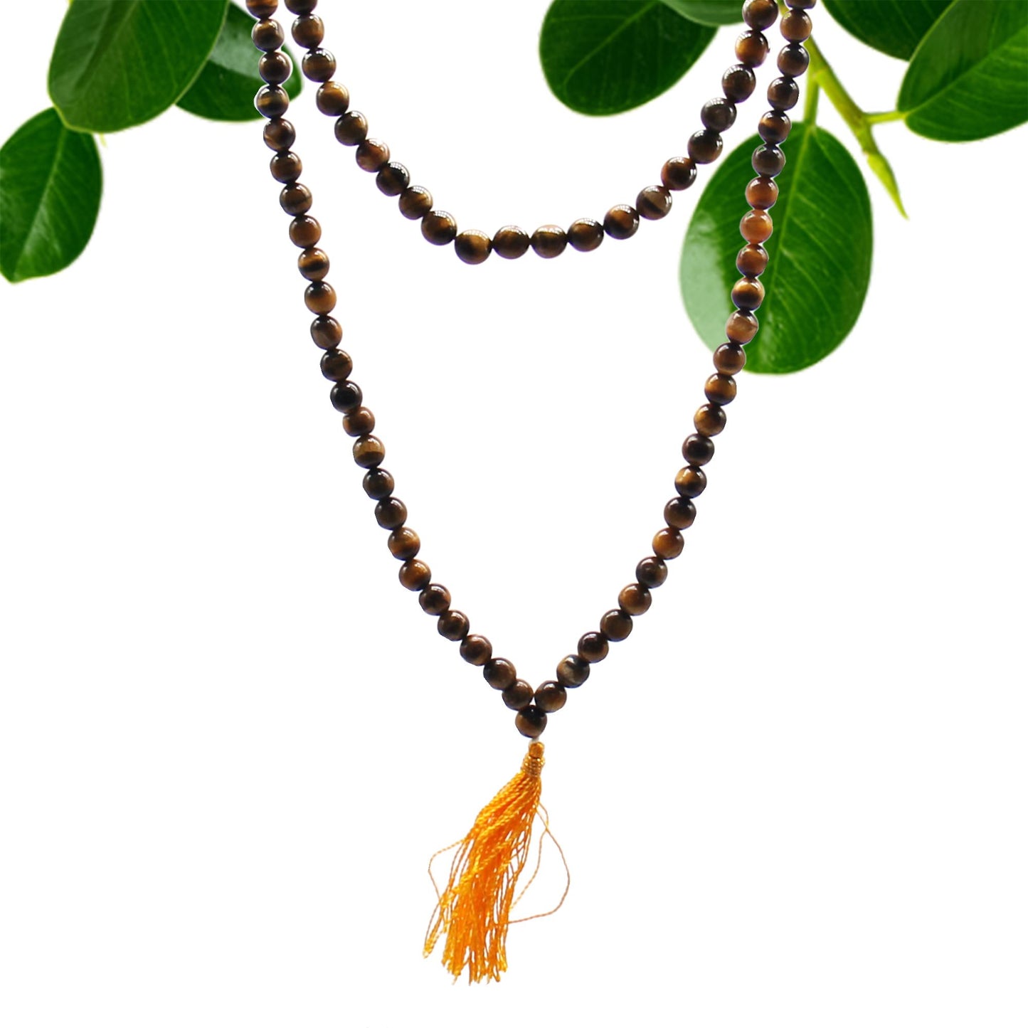 Mala 108 perles — Œil de tigre