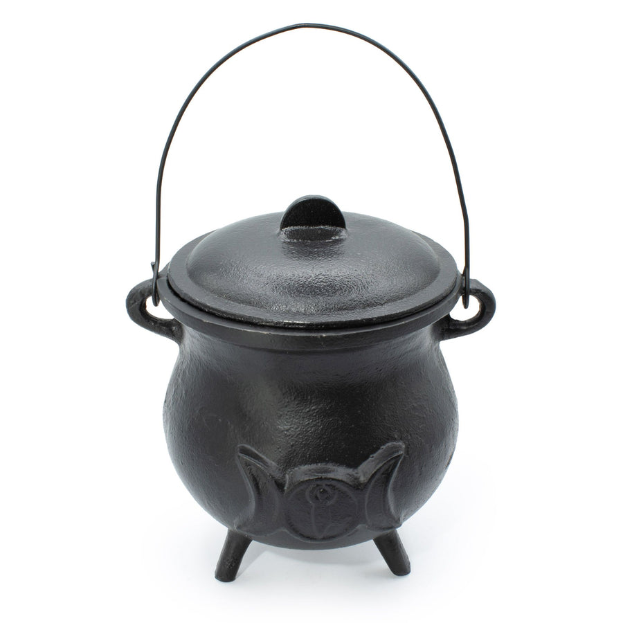 Bol chantant — Très grand chaudron de fonte à triple lune · 4 kg