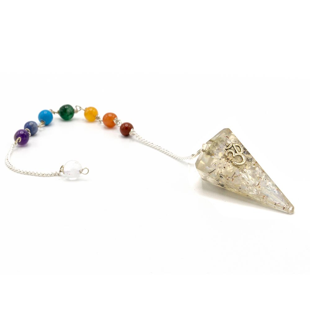 Pendule chakra d’orgonite — Om