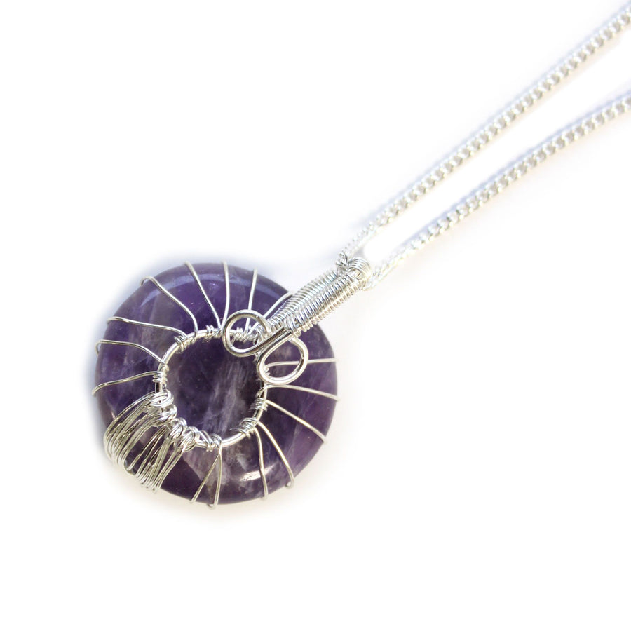 Collier arbre de vie — Améthyste