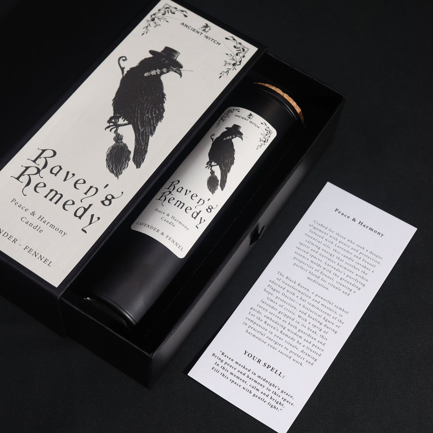 Bougies purificatrices de sorcières anciennes — Remède des corbeaux