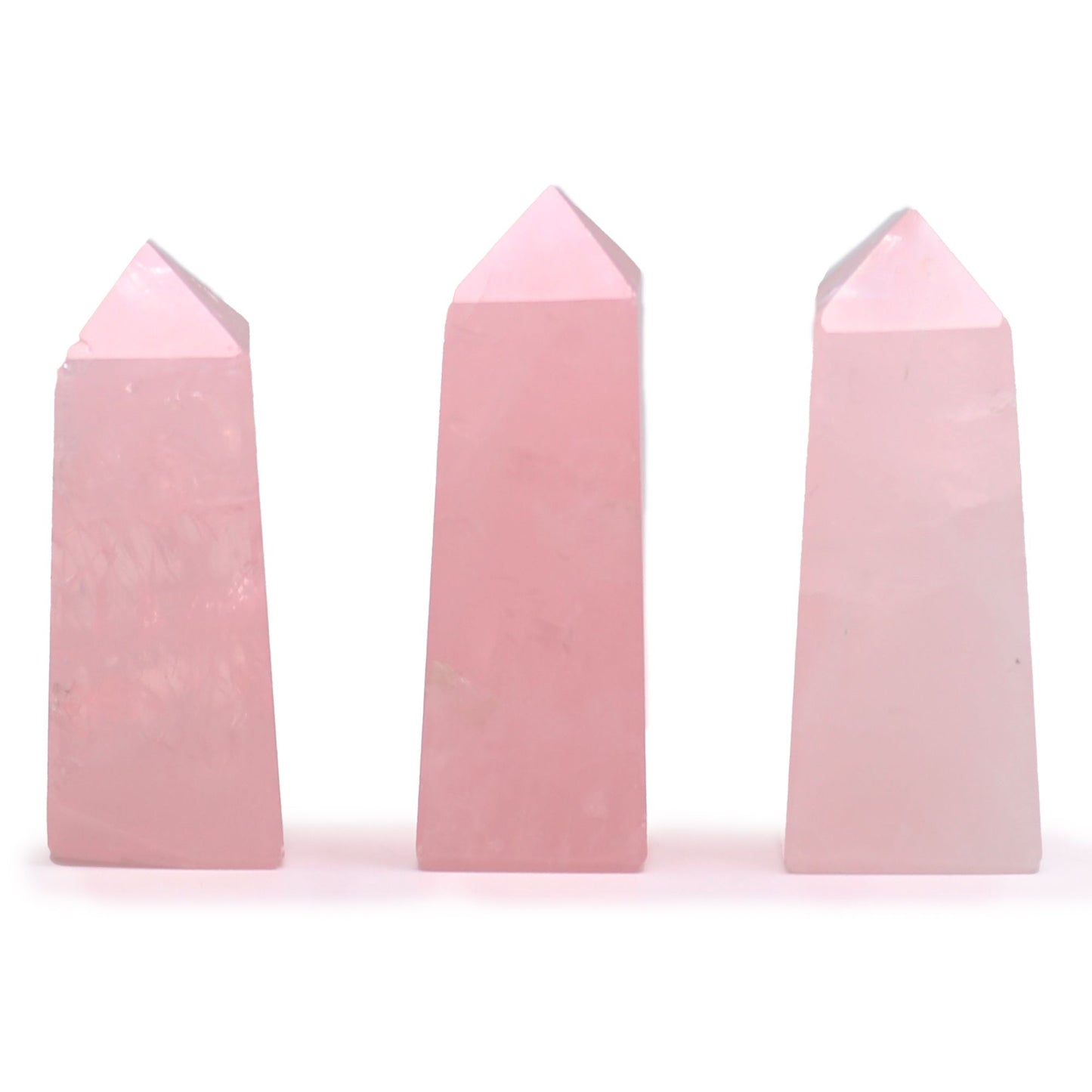 Obélisque — Quartz rose · 5 cm