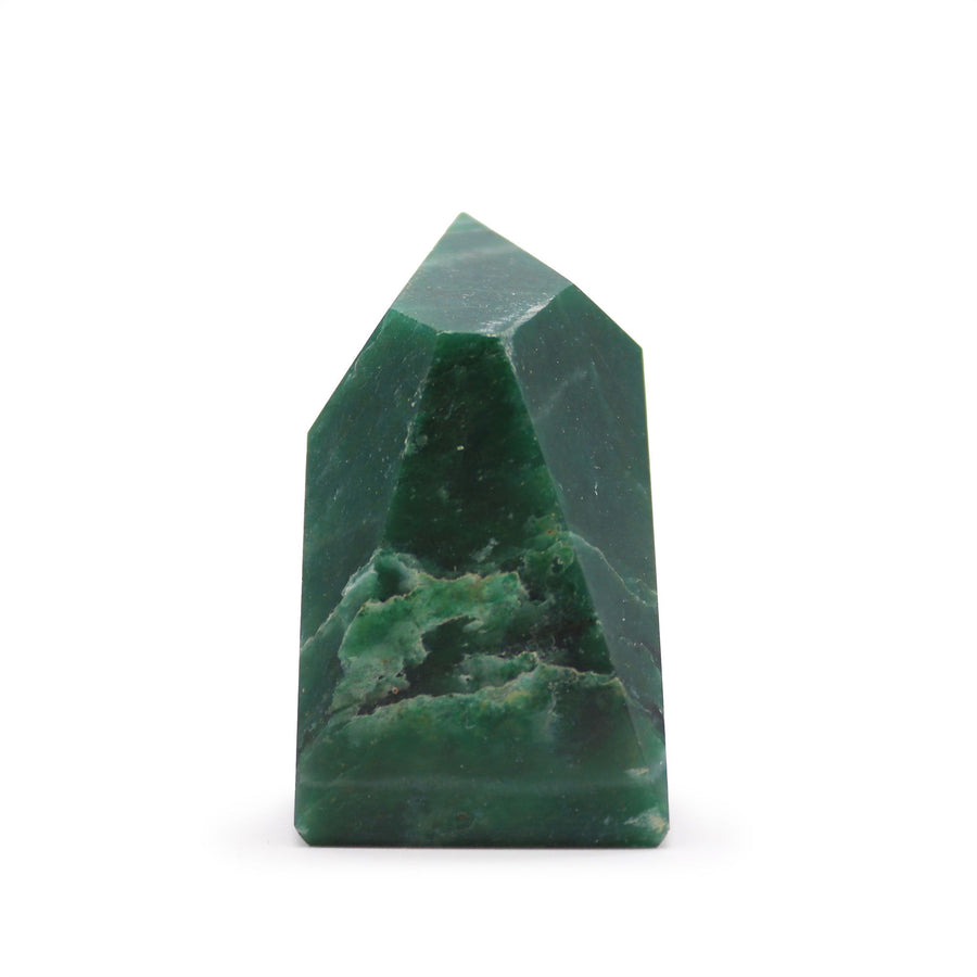 Pointe de gemme — Jade indien · 6 cm
