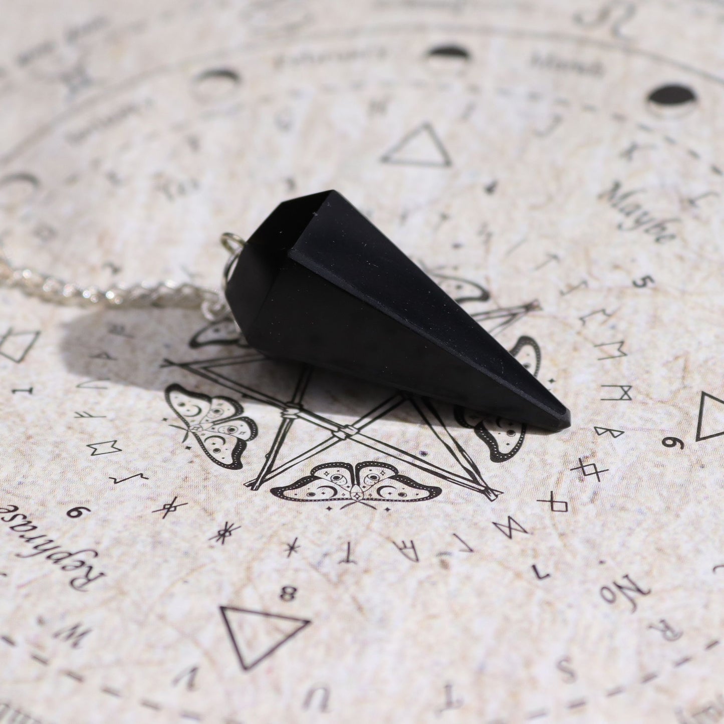 Encens — Réussite · Pendule d’obsidienne noire