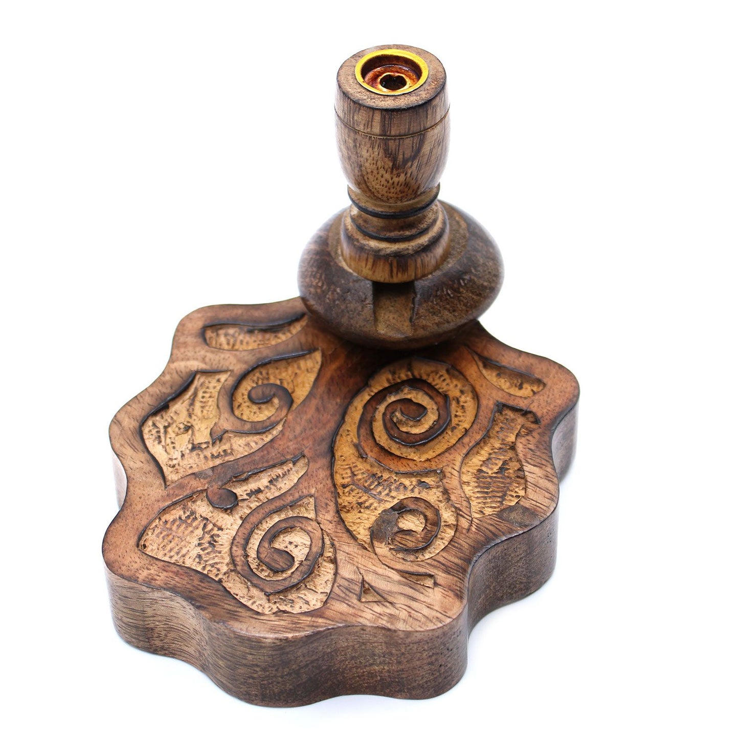 Brûleur à reflux en bois de manguier petit format — Arbre de vie