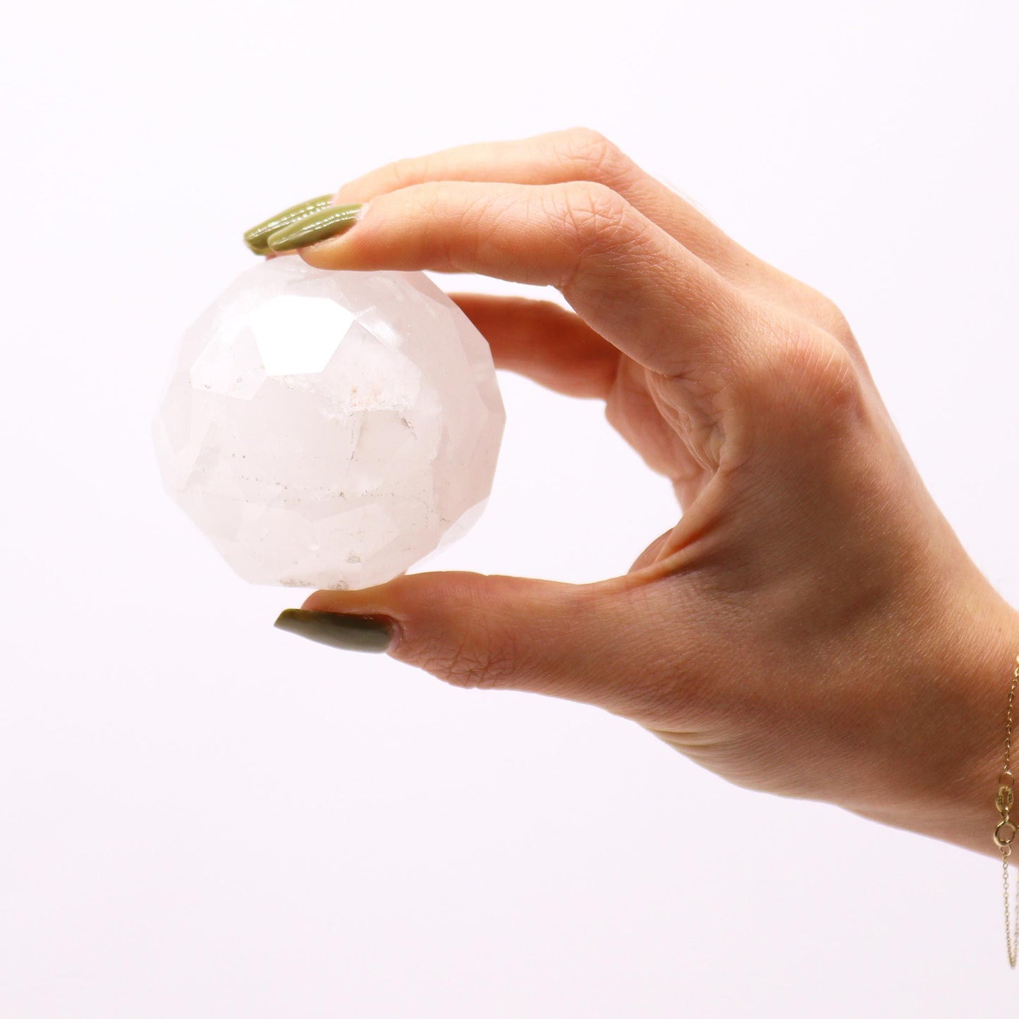Sphère de soin sur socle — Cristal de roche