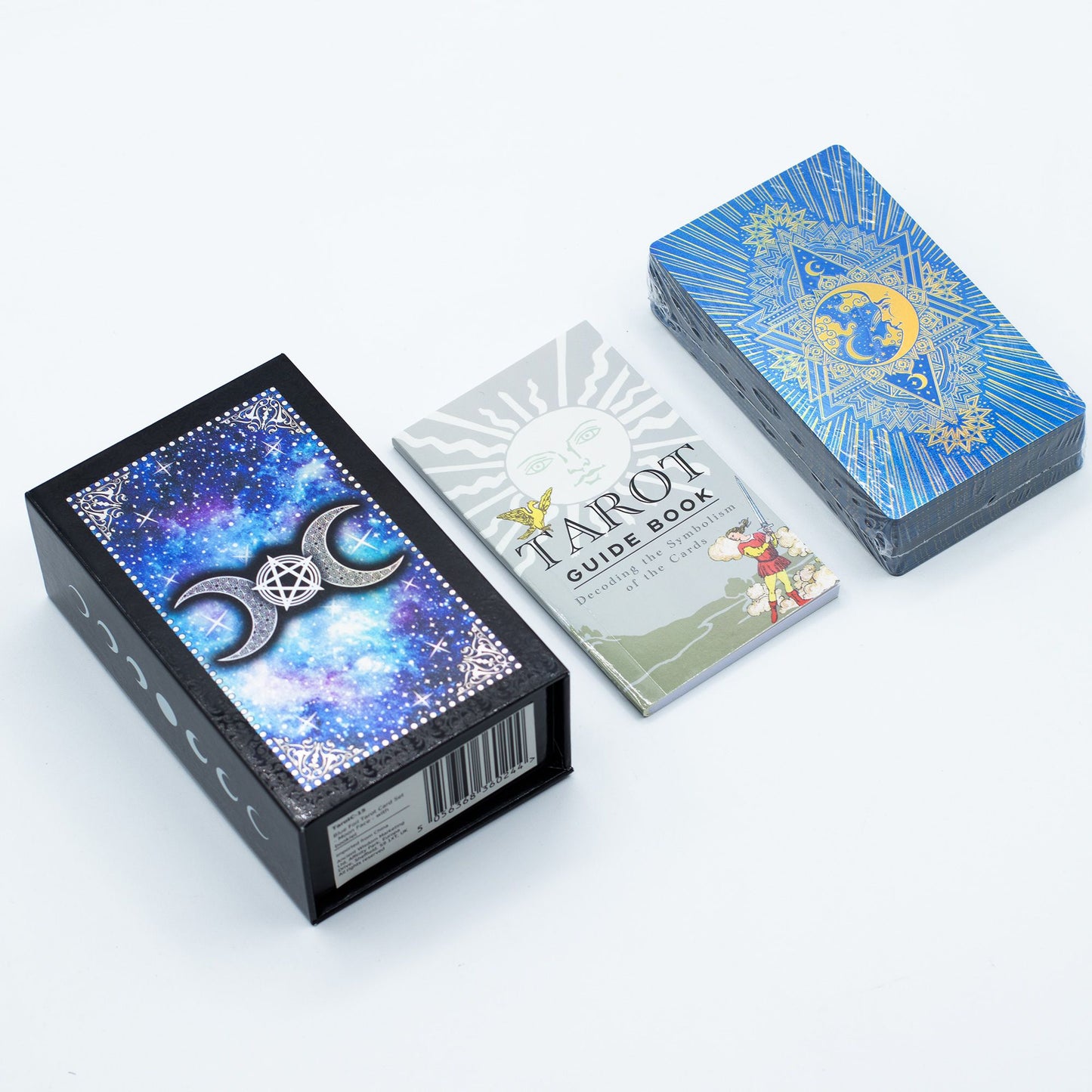 Jeu de tarot à feuille bleue — Visage de la lune