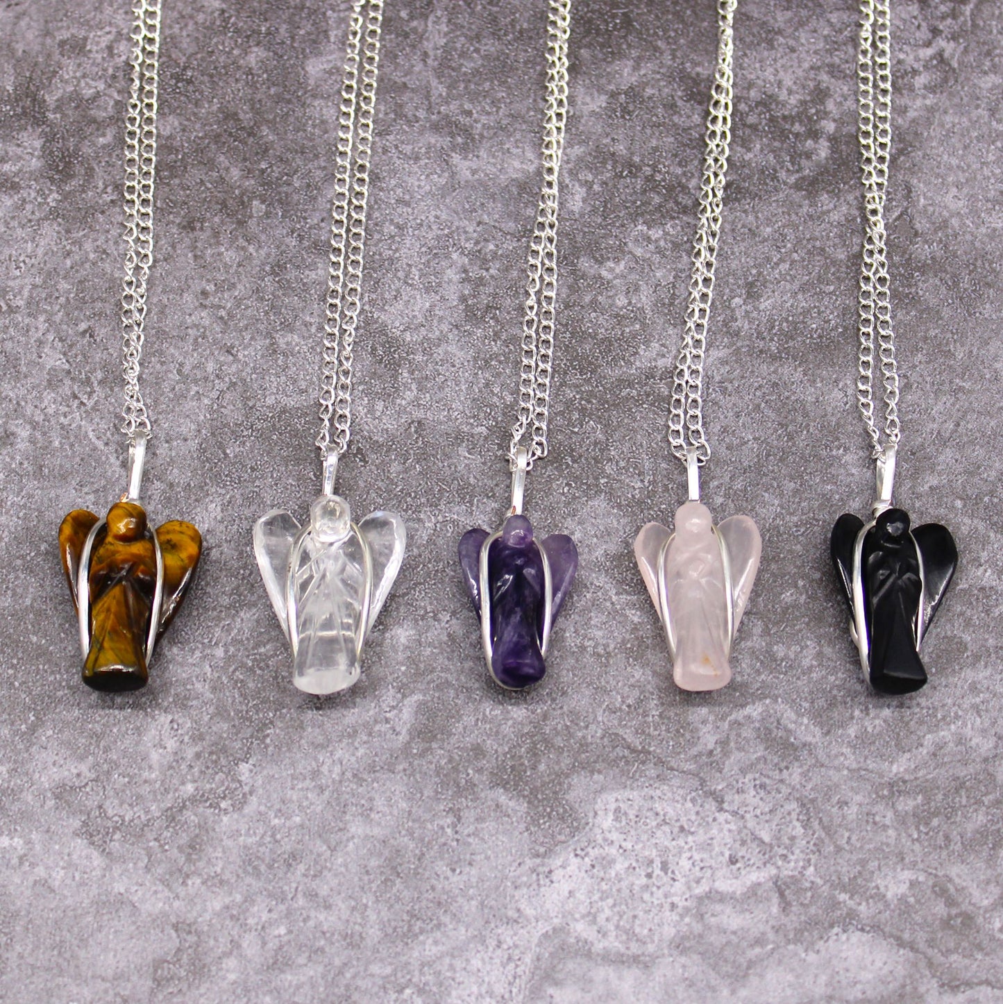 Pendentif ange gardien — Améthyste