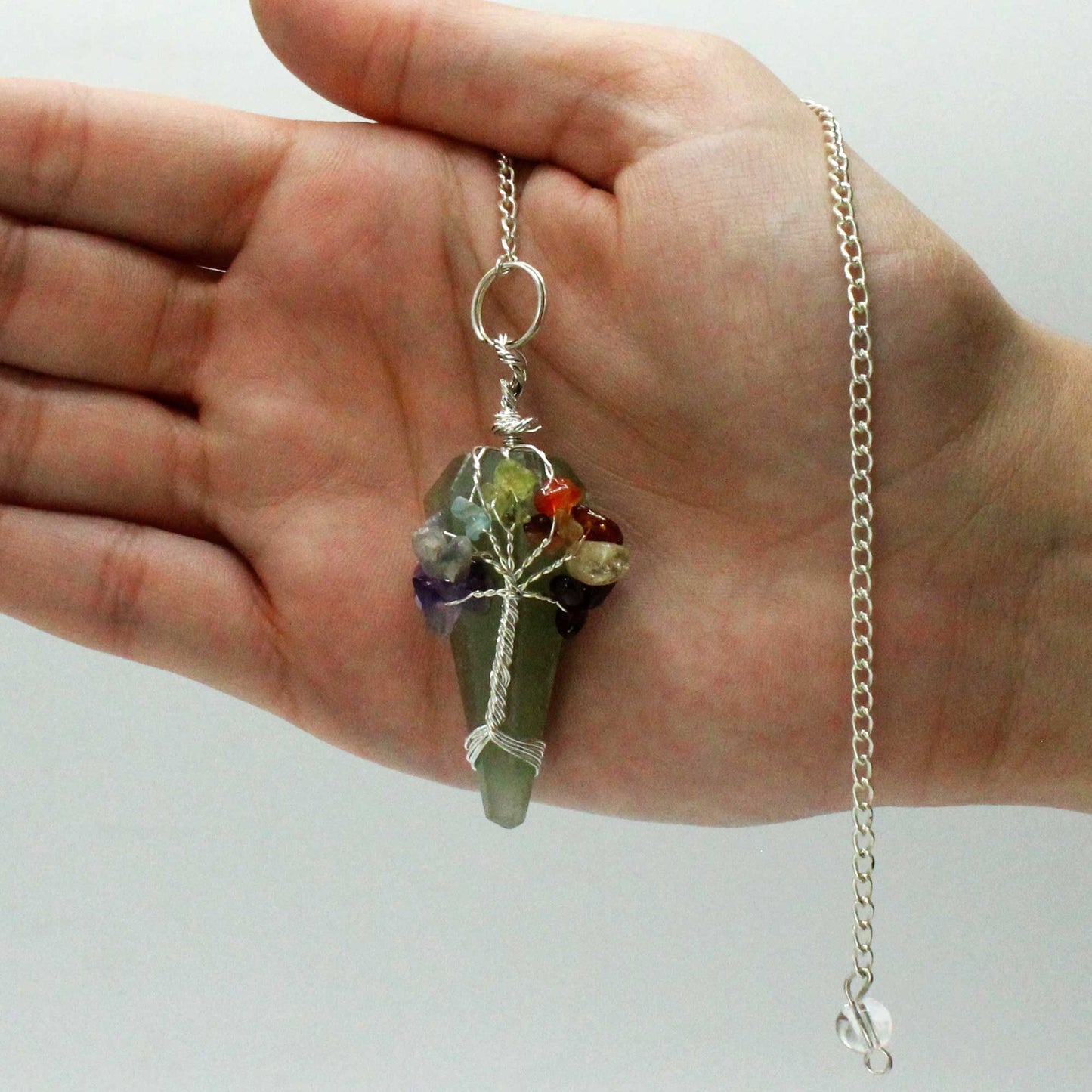 Pendule magique — Sept chakras · Aventurine