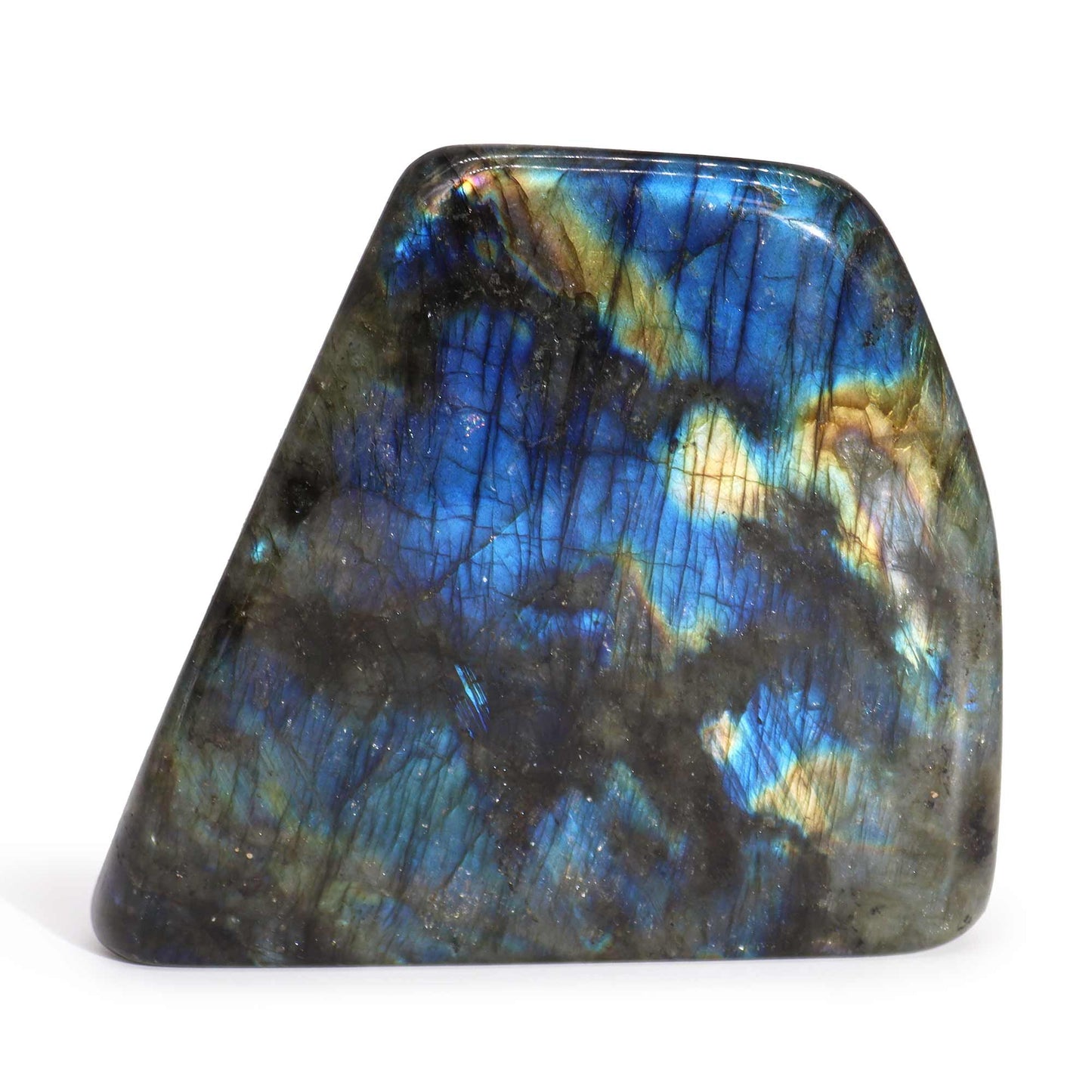 Grande pierre de labradorite de Madagascar · 100 à 170 mm