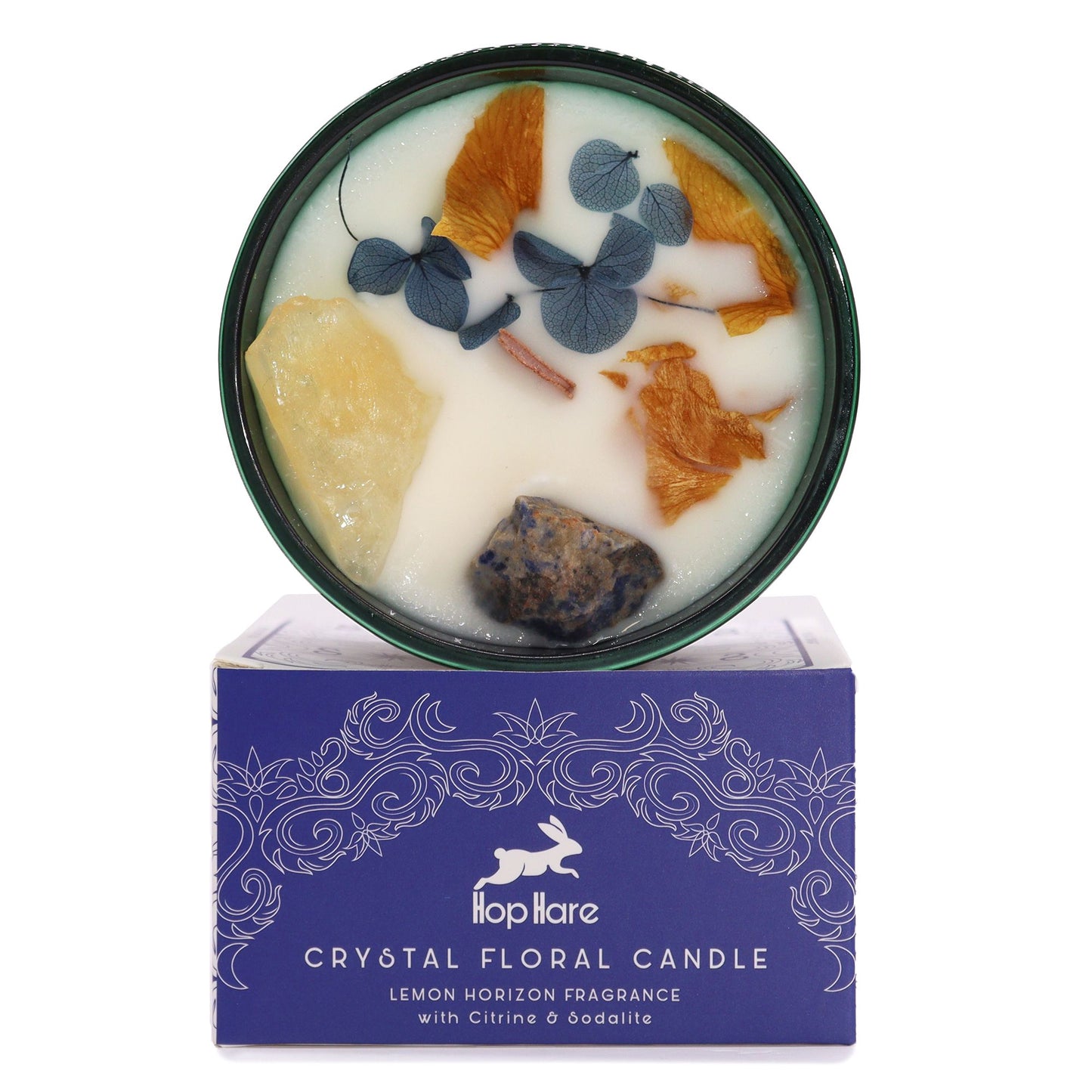 Bougie fleur magique de cristal — Le Soleil