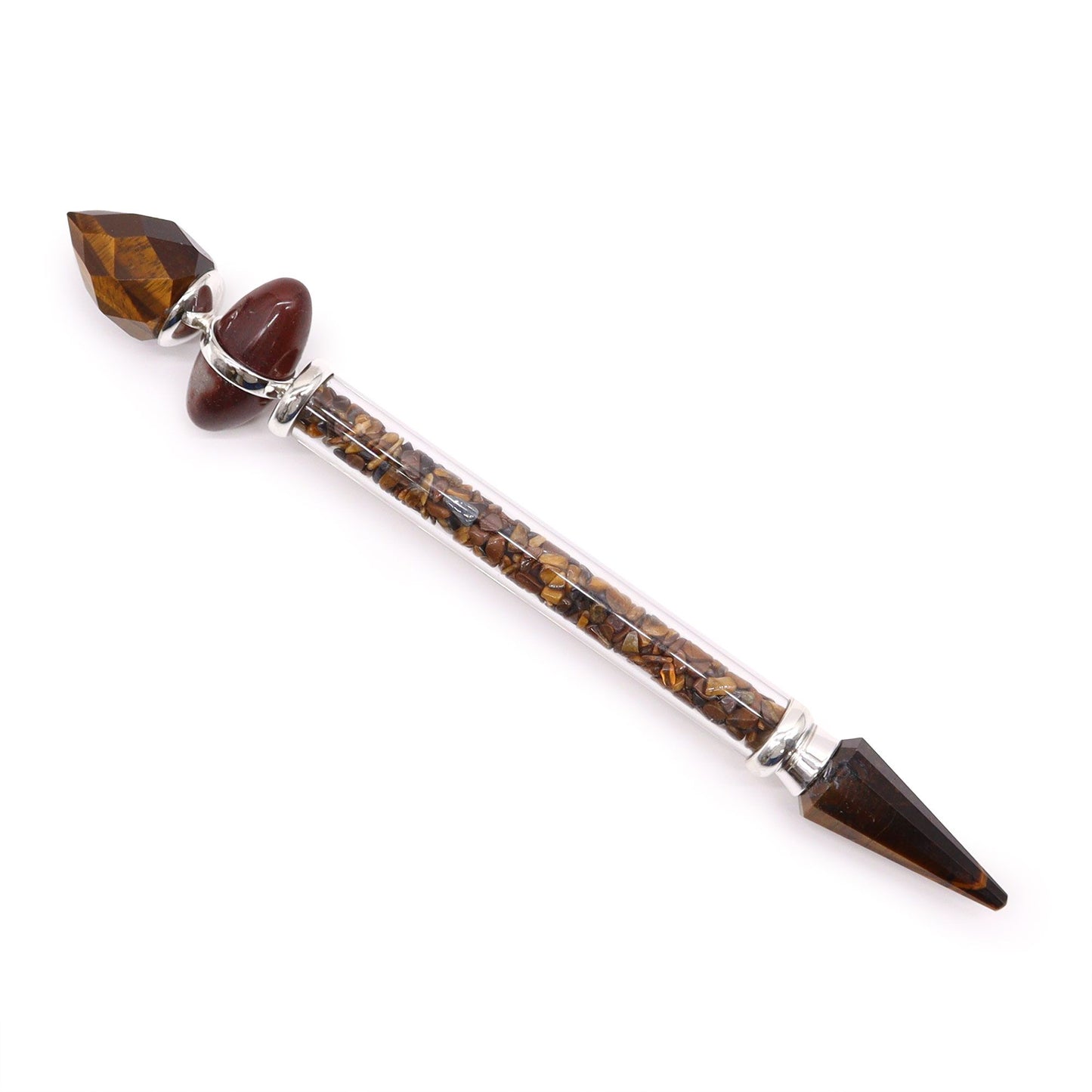 Baguette magique Shiva Lingam — Œil de tigre · Confiance