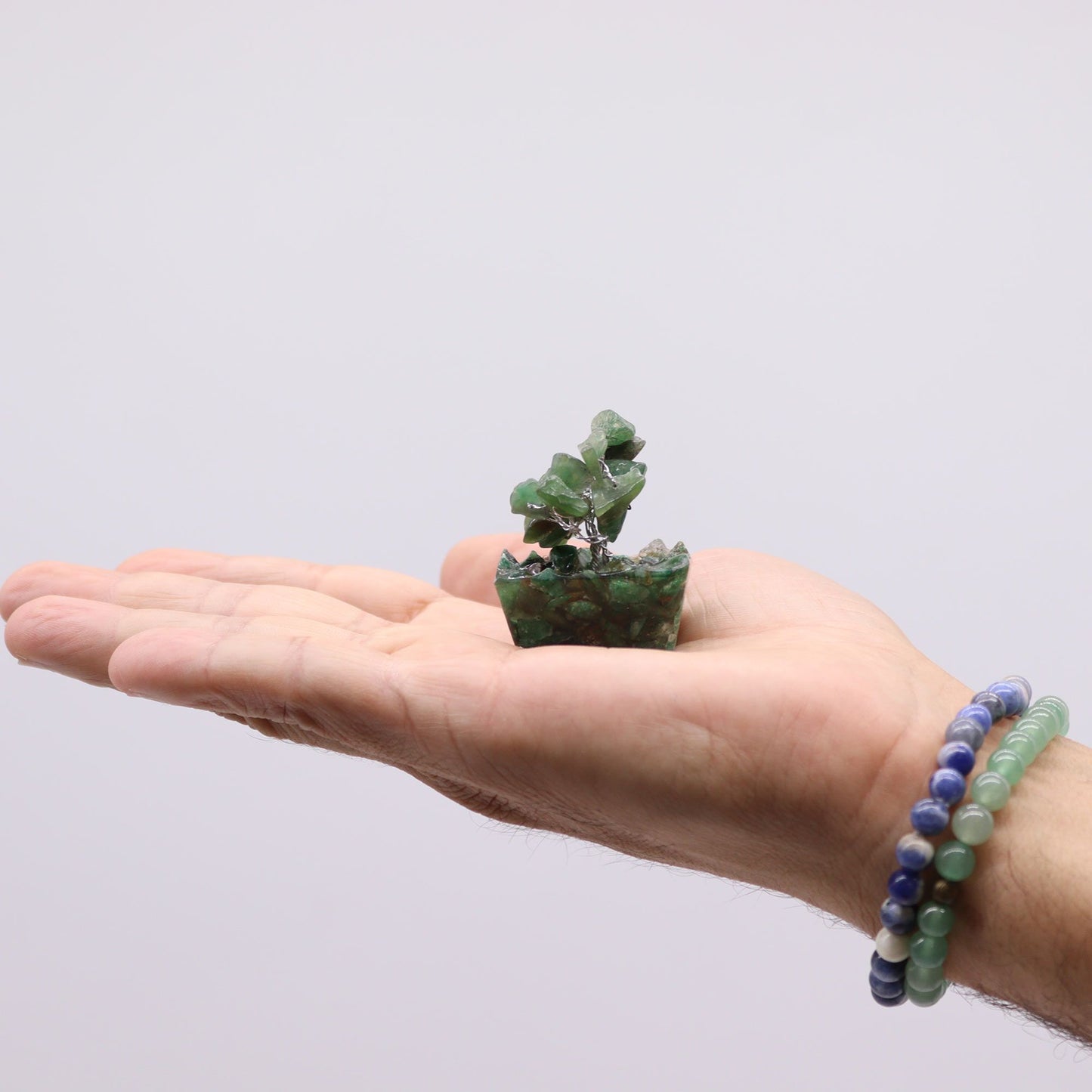 Mini arbres sur socle d’orgonite — Assortiment