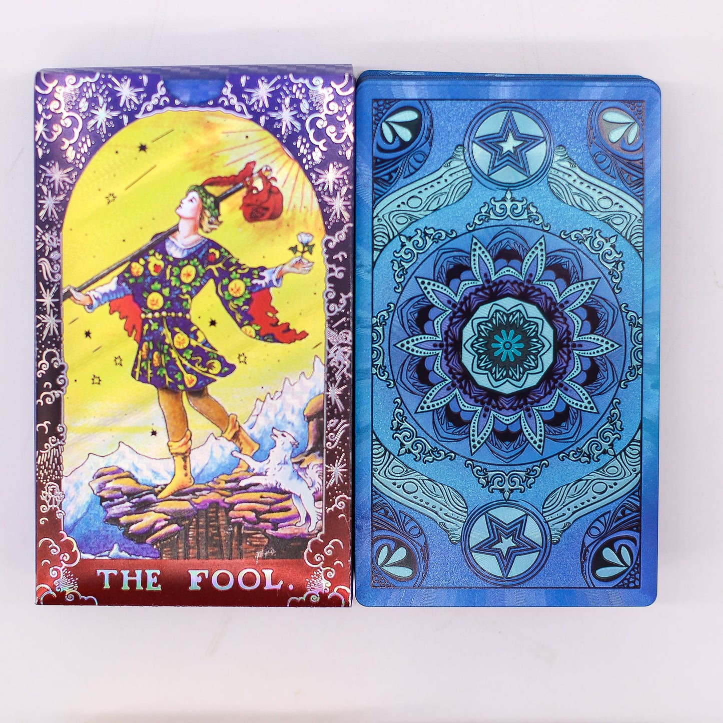 Jeu de tarot à feuille bleue — Mandala