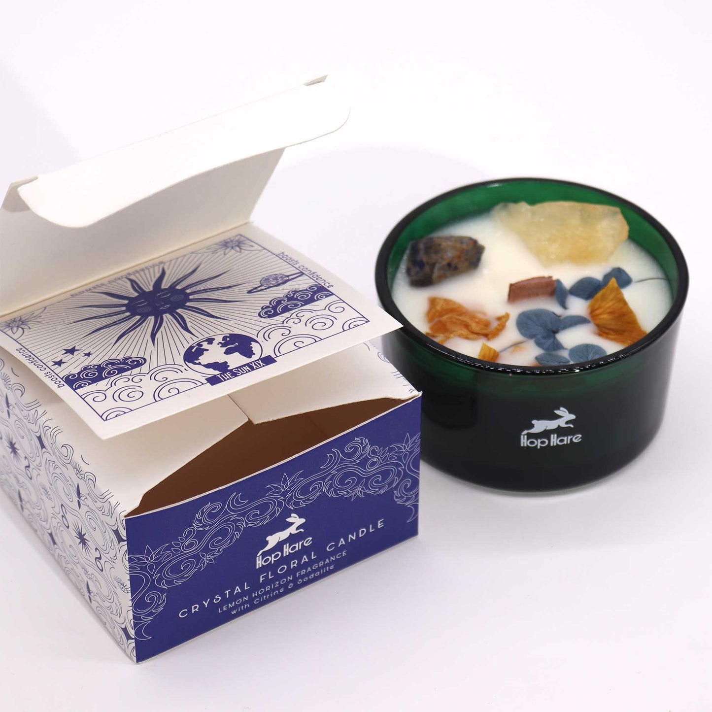 Bougie fleur magique de cristal — Le Soleil